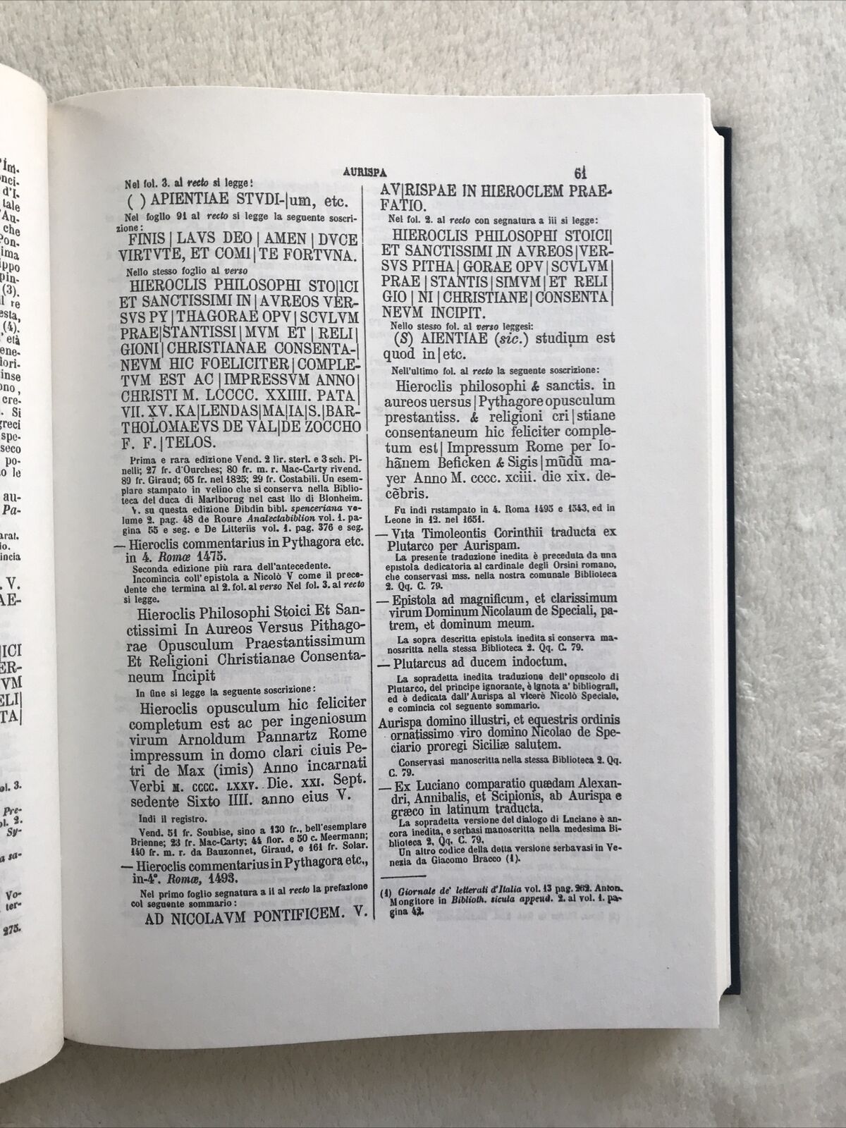 BIBLIOGRAFIA SICILIANA, Giuseppe M. Mira, Arnaldo Forni