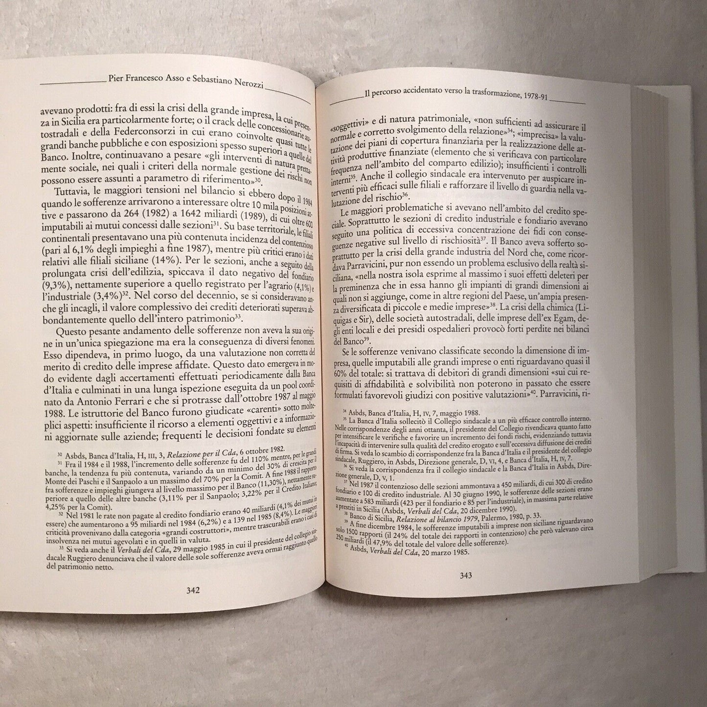 STORIA DEL BANCO DI SICILIA, fondazione Res, Pier Francesco Asso. Donzelli ed.