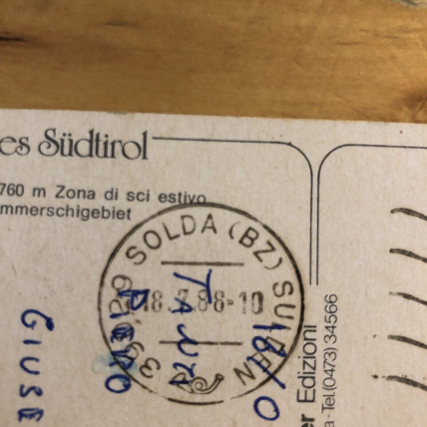 Cartolina PASSO STELVIO, VIAGGIATA