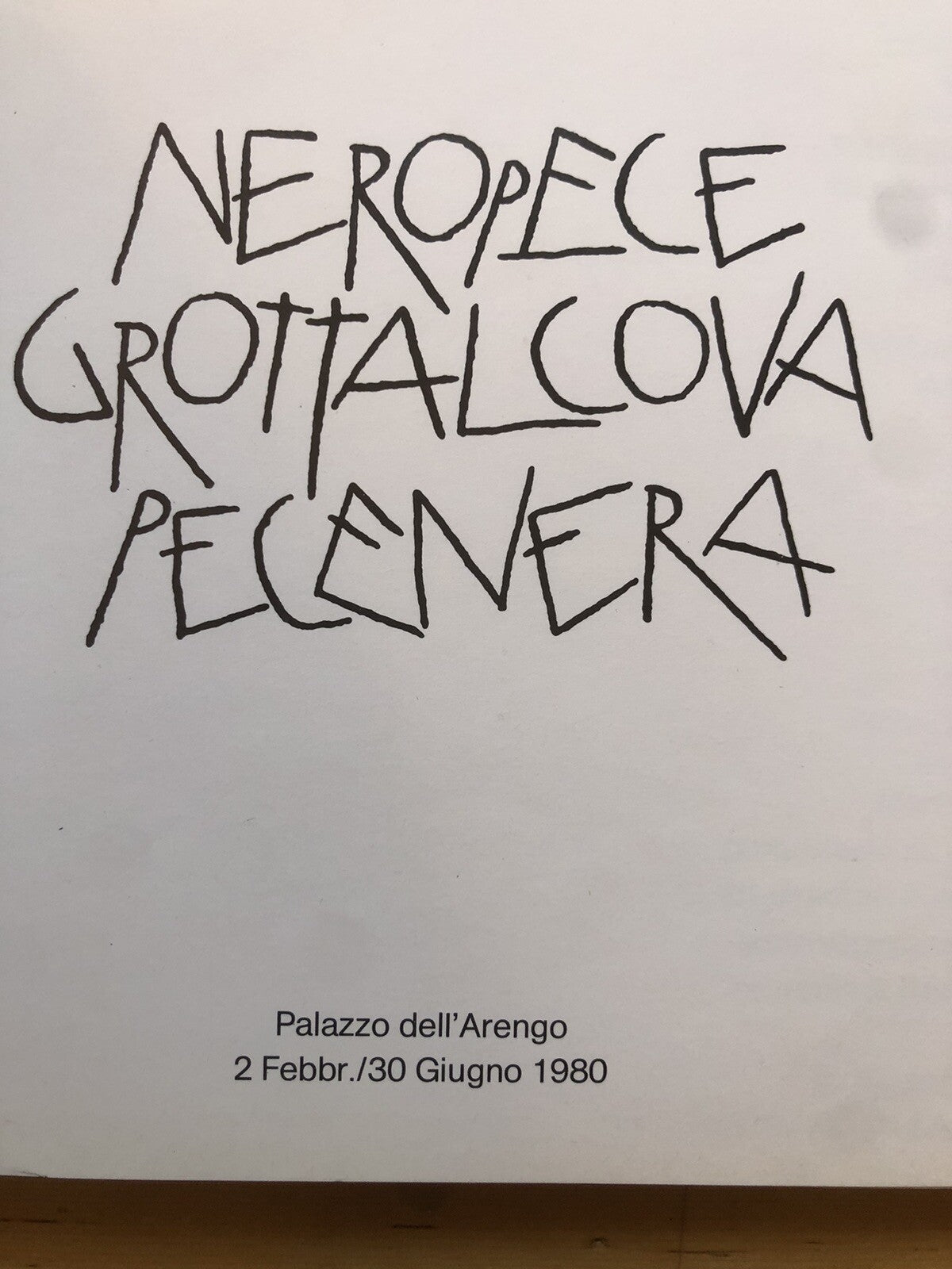 Neropece Grottalcova Pecenera - Comune di Rimini Palazzo dell'Arengo 1980