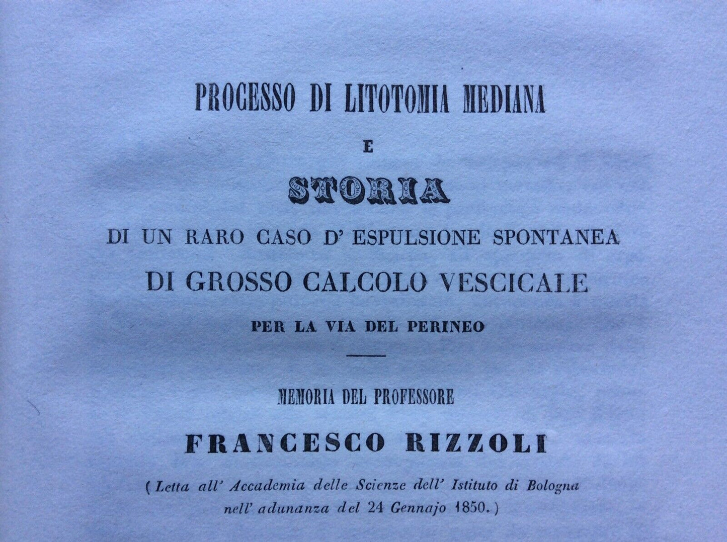 RIZZOLI FRANCESCO BOLOGNA MEMORIE ACCADEMIA DELLE SCIENZE 1847-1879, 29
