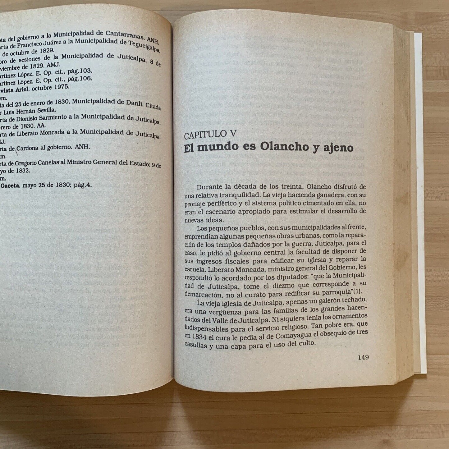 Historia de Olancho - José A. Sarmiento. Guaymuras editorial 1990 #