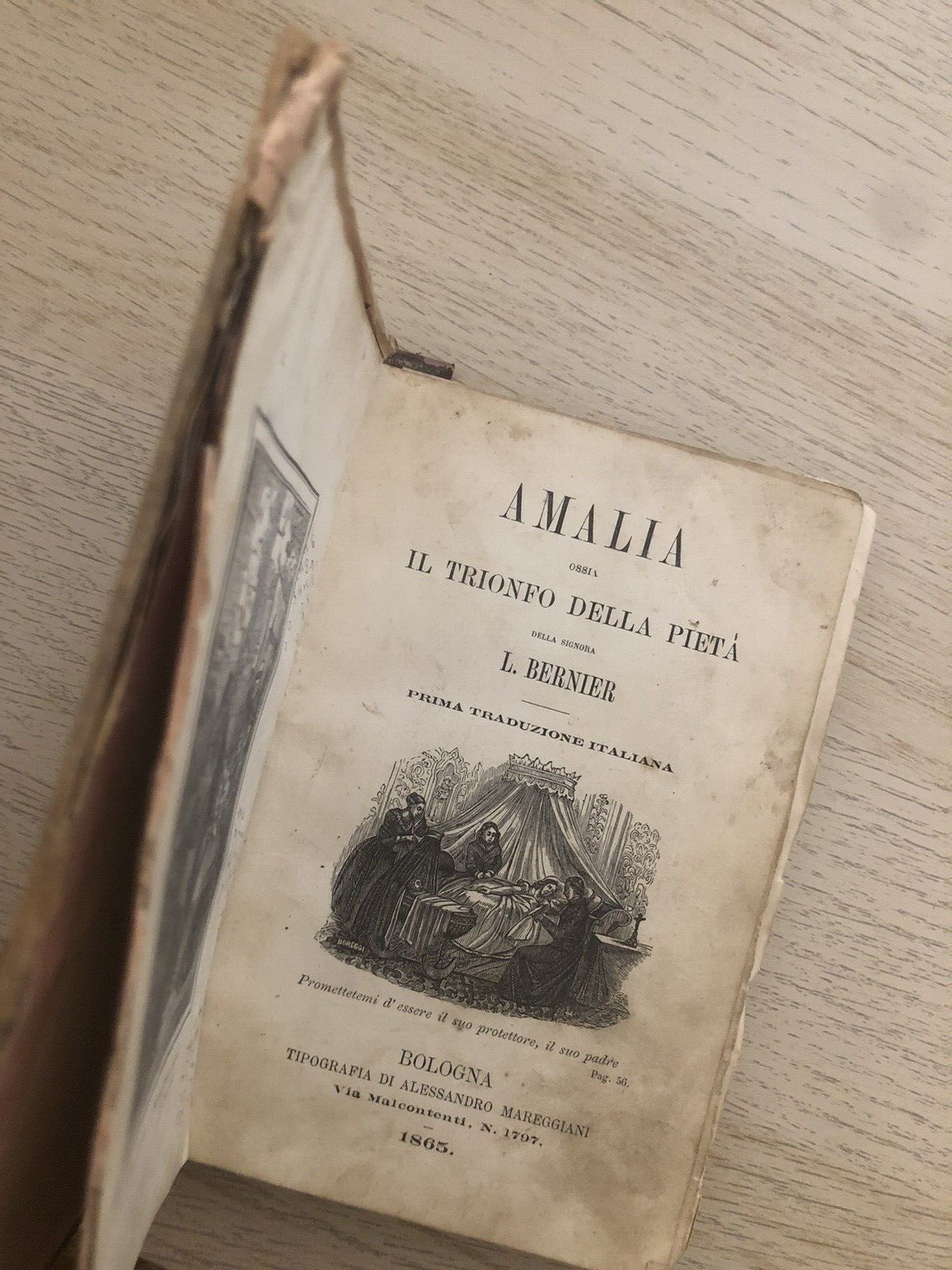 Amalia il trionfo della pietà - L. Bernier - Tipografia Mareggiani 1865