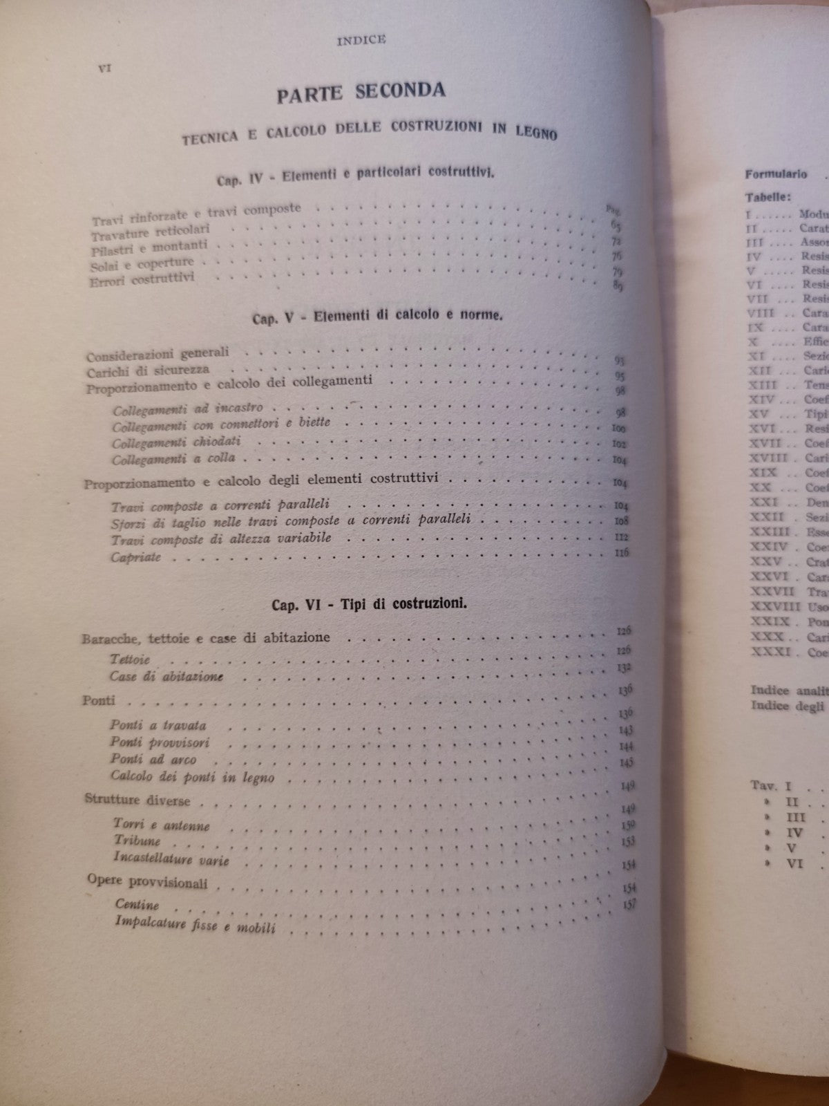 Tecnica delle costruzioni, costruzioni in Legno, Attilio Arcangeli vol. secondo