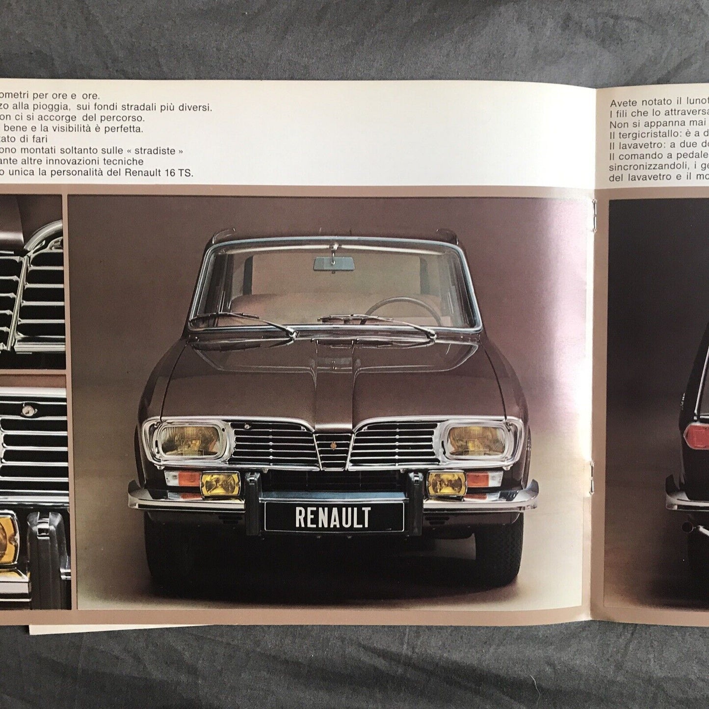 RENAULT 16TS - opuscolo pubblicitario Brochure vintage