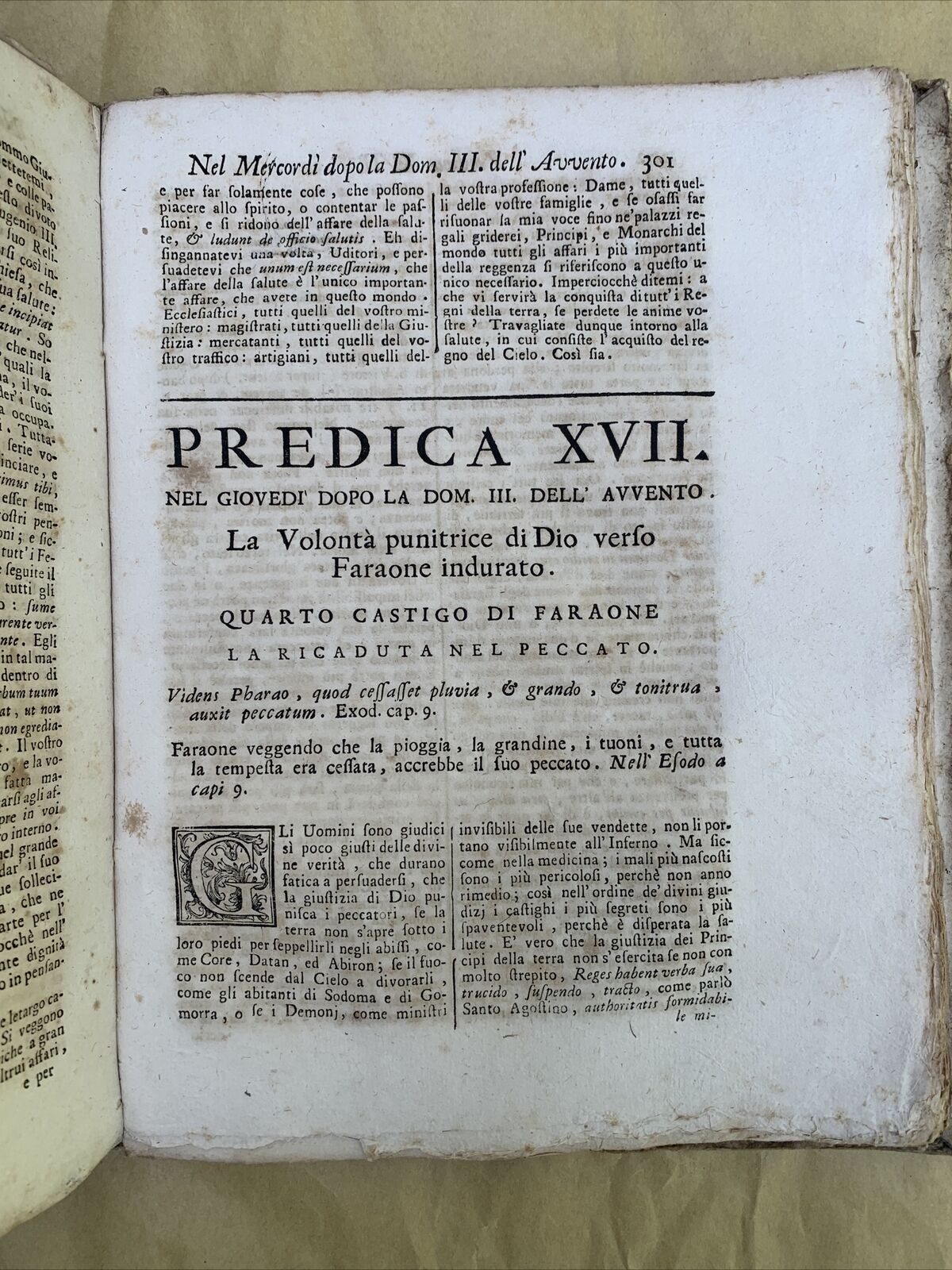 PREDICHE PER L’AVVENTO DEL M. R. P. NICCOLÒ DI DIJON Gaetano Travasa 1740 #