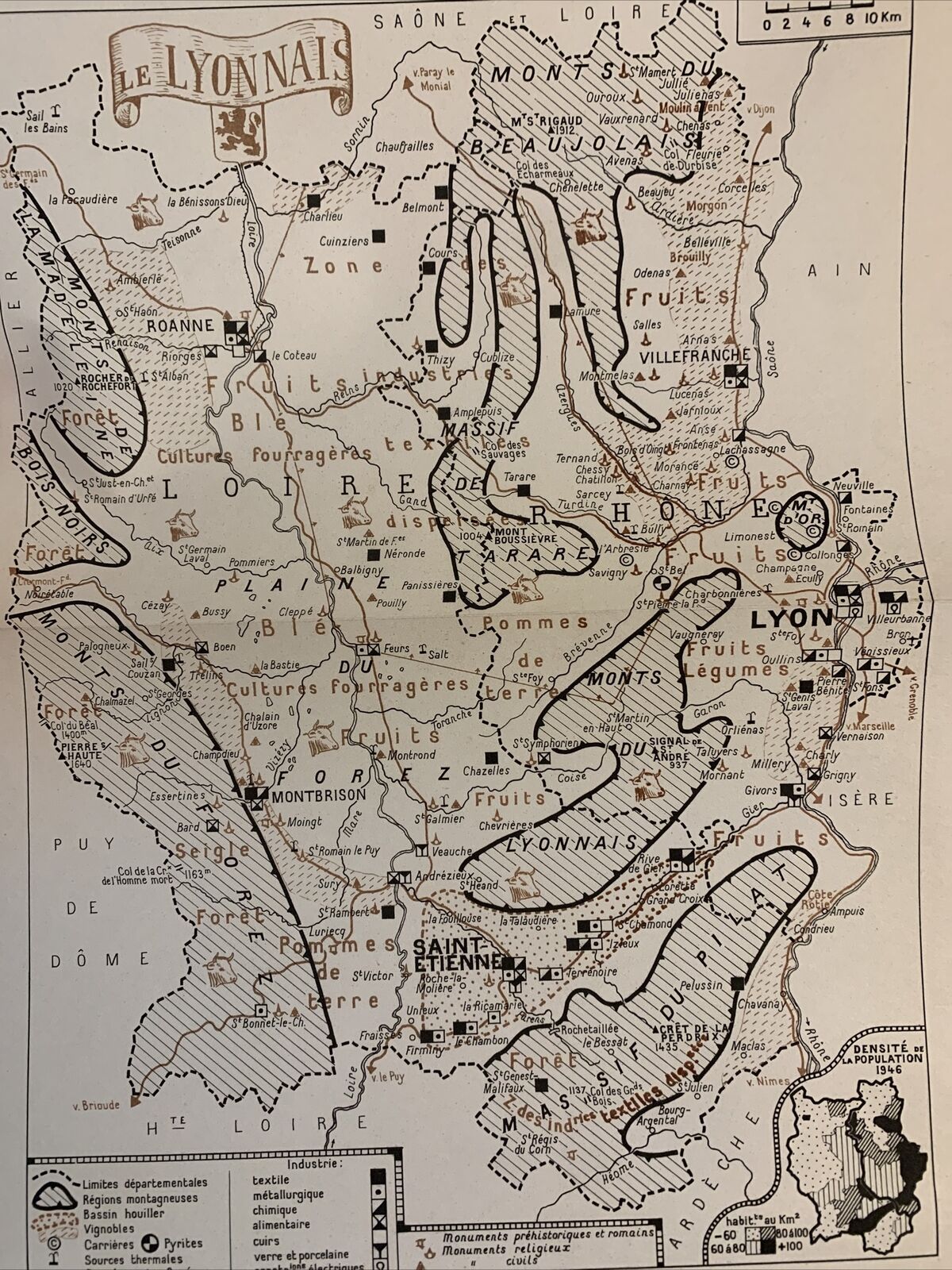 VISAGES DU LYONNAIS - Horizons de France, 1952