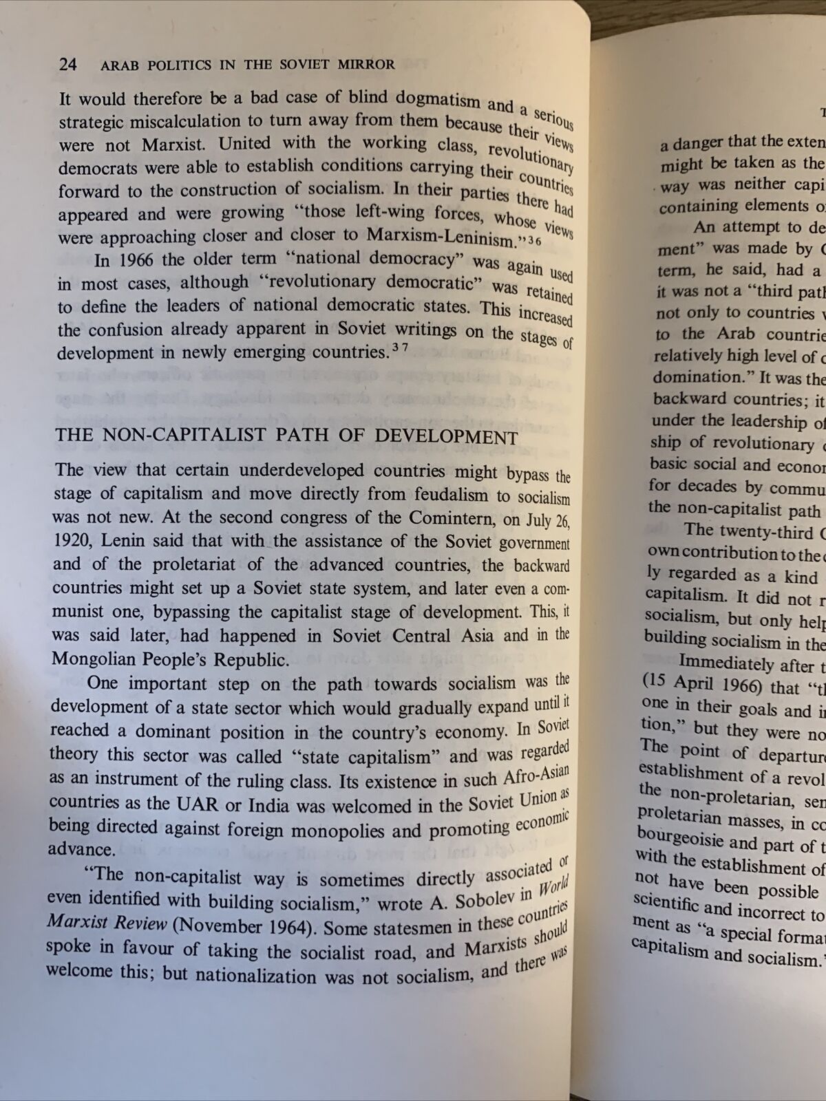 ARAB POLITICS IN THE SOVIET MIRROR Aryeh Yodfat, 1973