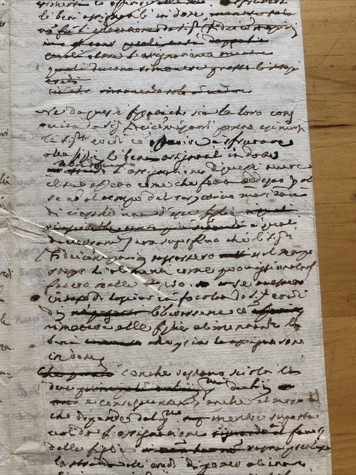 Documento manoscritto su 4 pagine (1690?)