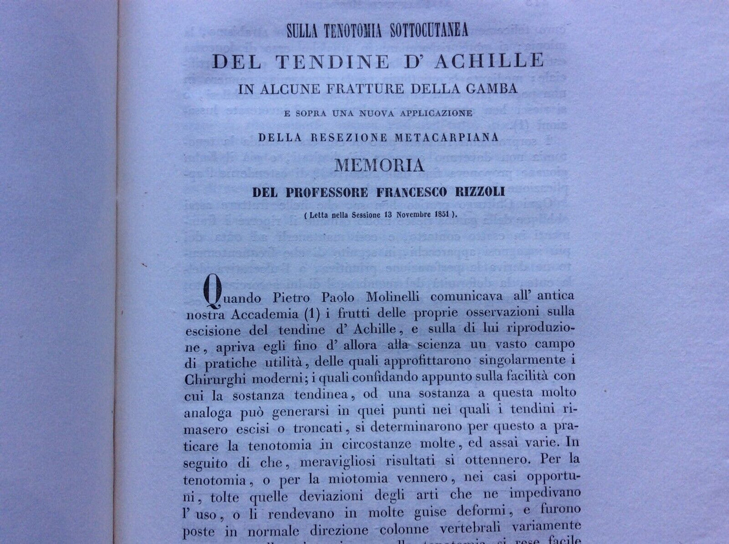 RIZZOLI FRANCESCO BOLOGNA MEMORIE ACCADEMIA DELLE SCIENZE 1847-1879, 29