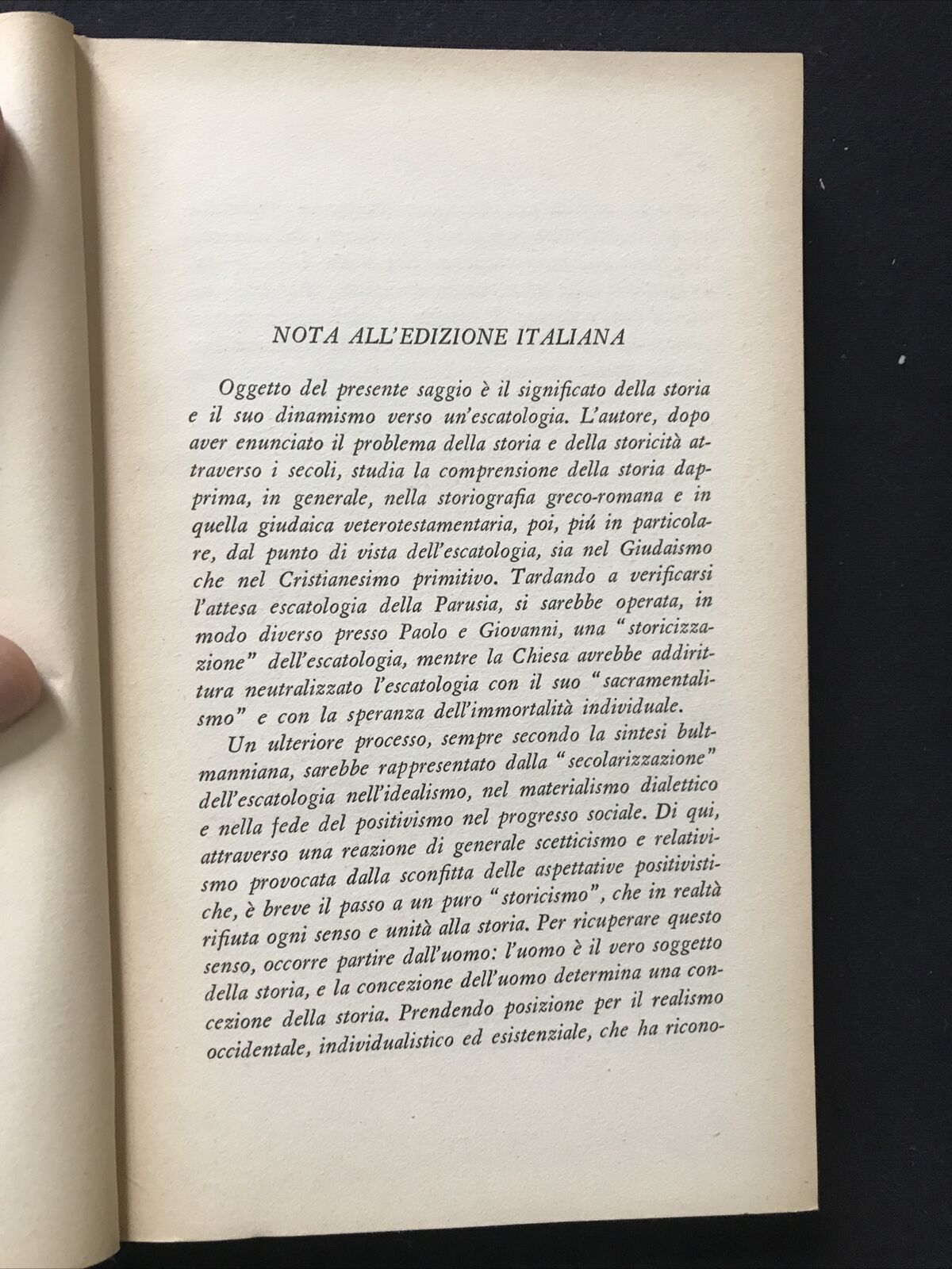 STORIA ED ESCATOLOGIA, Rudolf Bultmann, Bompiani