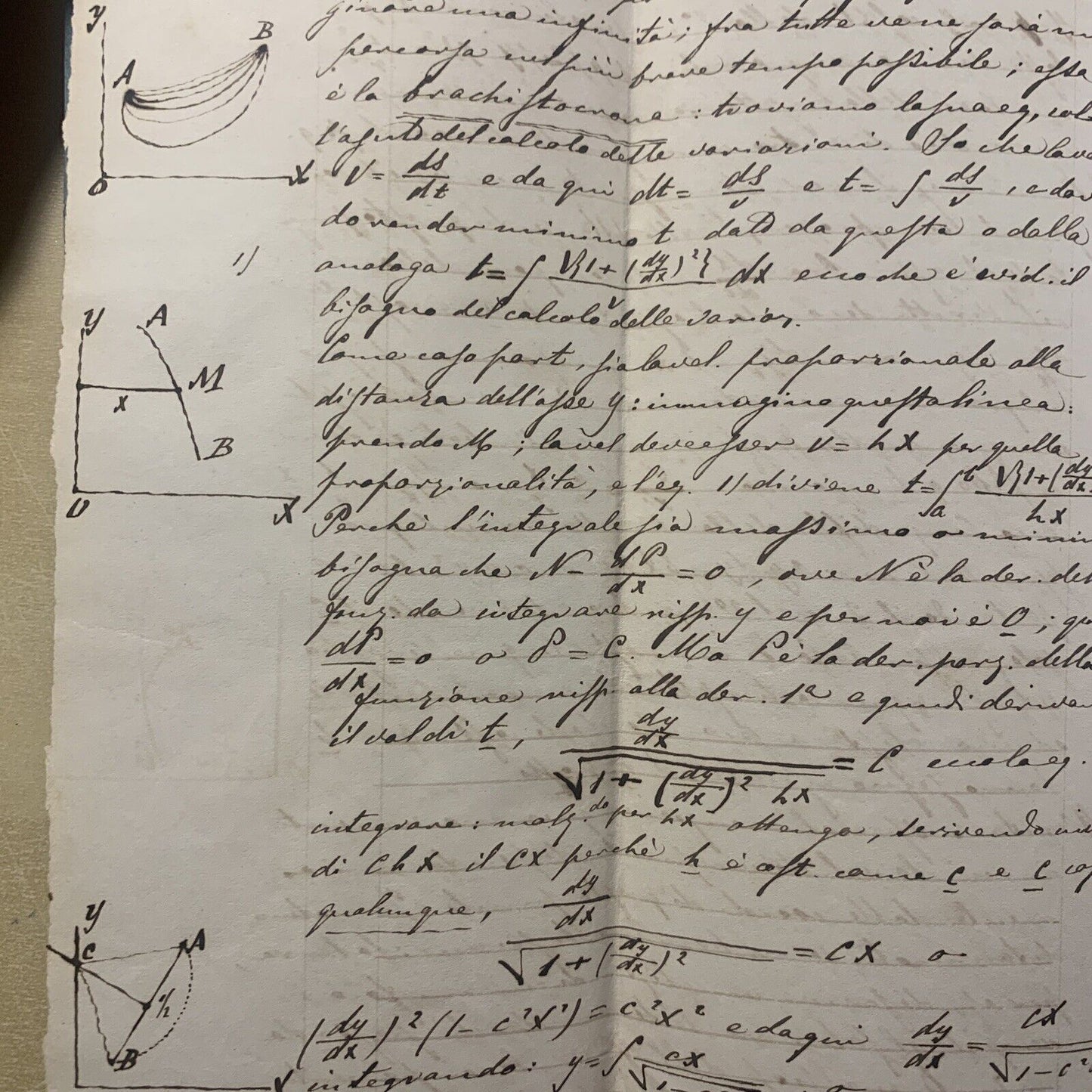 Antico Manoscritto Università di Pavia 1876, Meccanica Razionale, Carlo Formenti