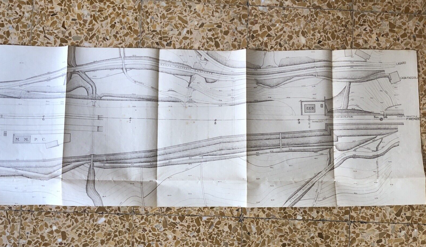 FERROVIE piano generale stazione di Grizzana Morandi, linea Bologna Firenze