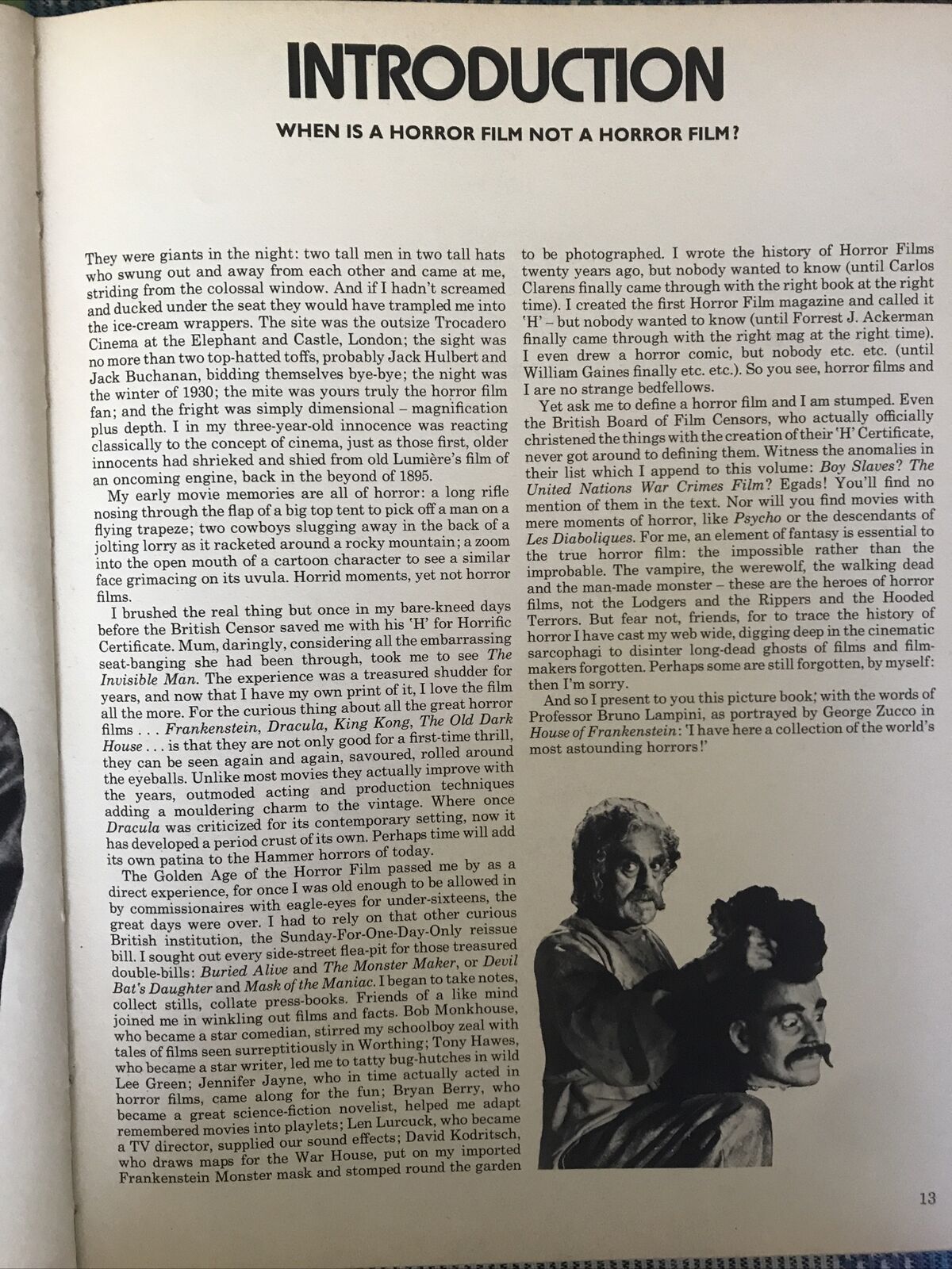 CINEMATOGRAFIA- A pictorial History of HORROR MOVIES, Denis Gifford, Hamlyn 1973