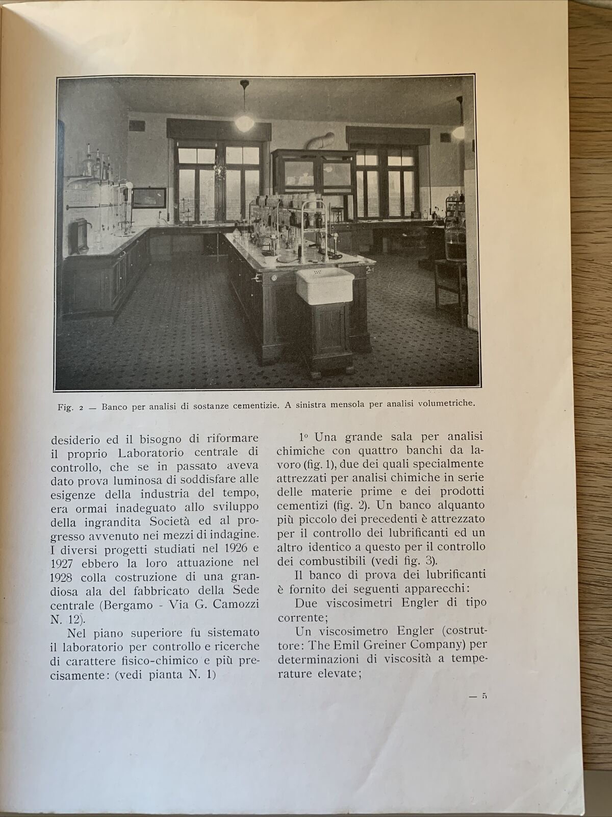 ITALCEMENTI - Il nuovo laboratorio centrale di controllo e ricerche - 1930 #