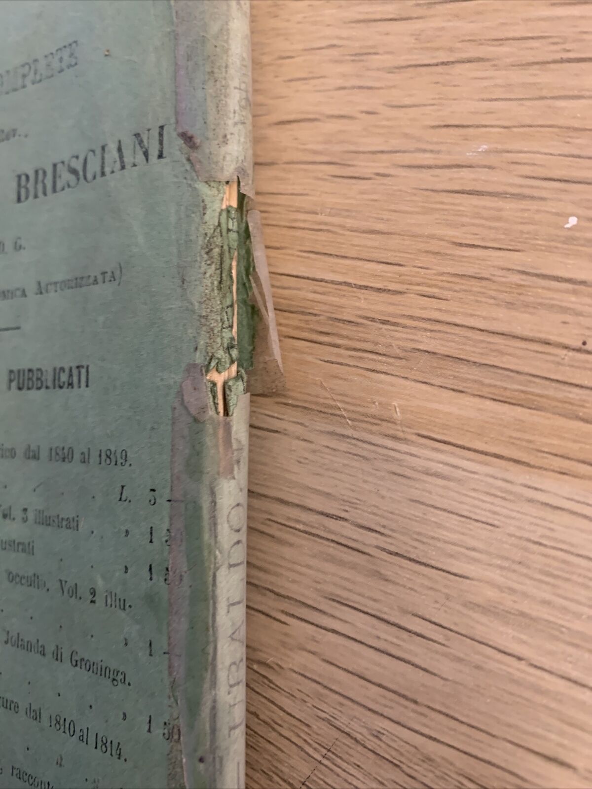 UBALDO ED IRENE racconti dal 1790 al 1814 - ANTONIO BRESCIANI volume primo 1872