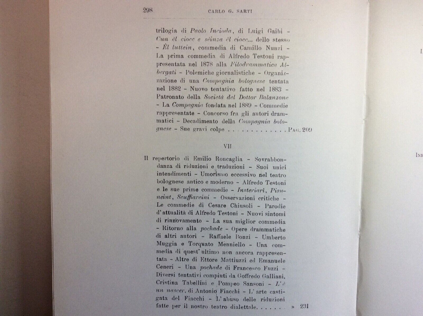 IL TEATRO DIALETTALE BOLOGNESE, CARLO G. SARTI, ARNALDO FORNI riedizione