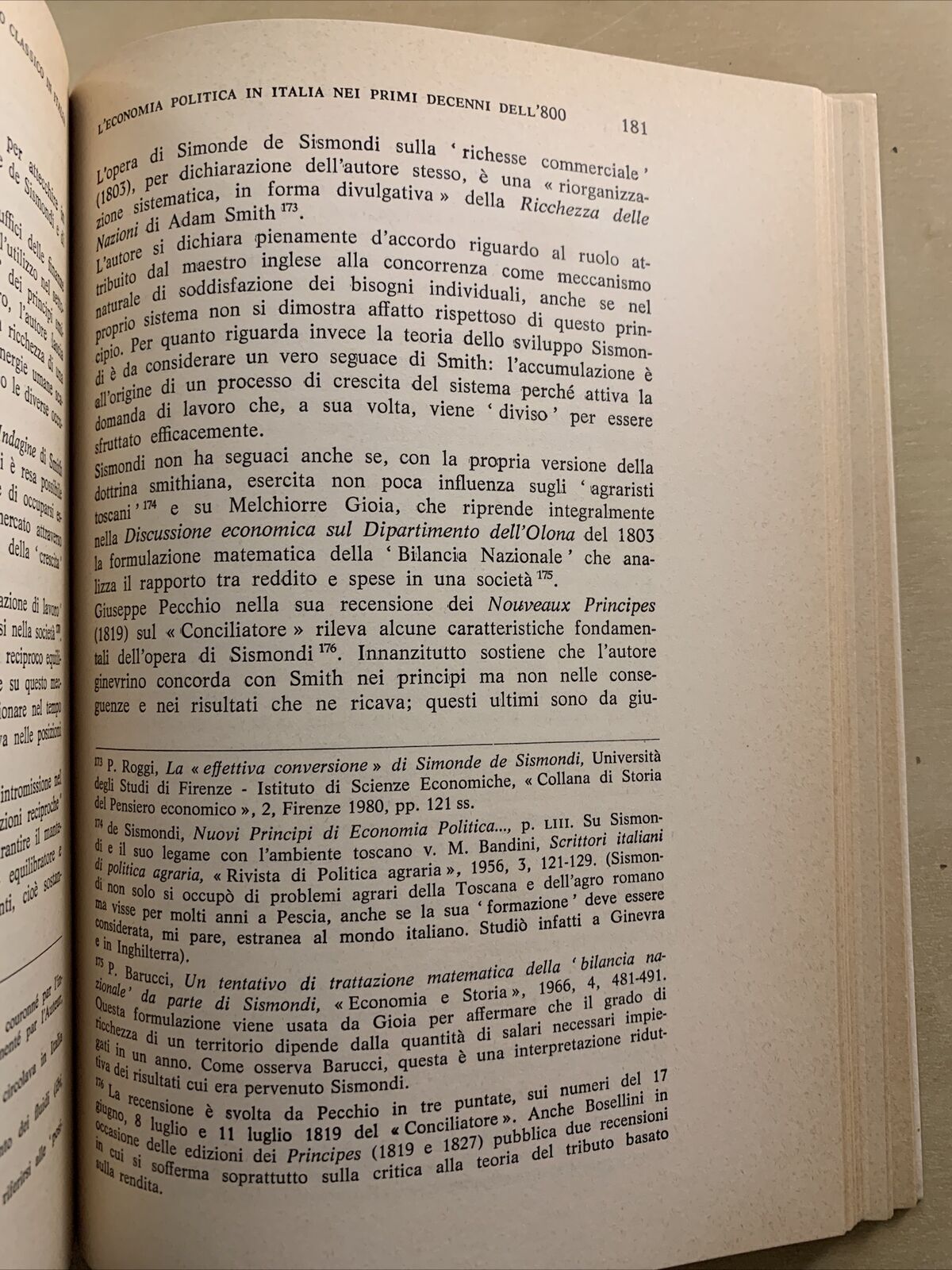 Il pensiero economico classico in Italia 1750-1860. Daniela Parisi Acquaviva