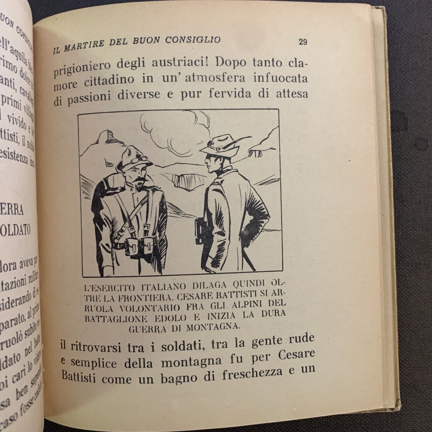 IL MARTIRE DEL BUON CONSIGLIO - P. G. JANSEN. CESARE BATTISTI. Carroccio 1937 #