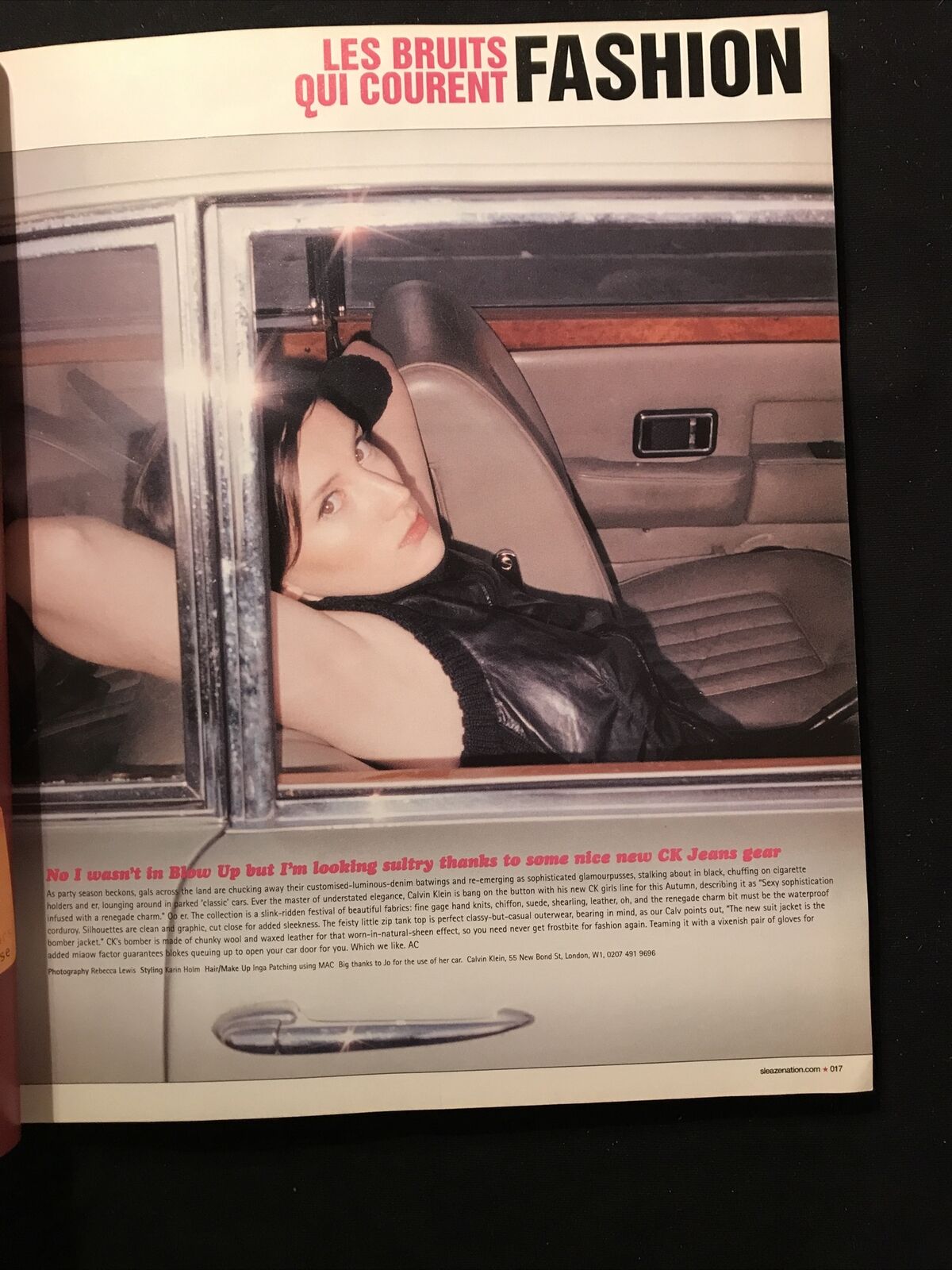 SLEAZENATION dec/jan 2001 issue 11 Viktor & Rolf Terry Richardson P. Mccarthy #