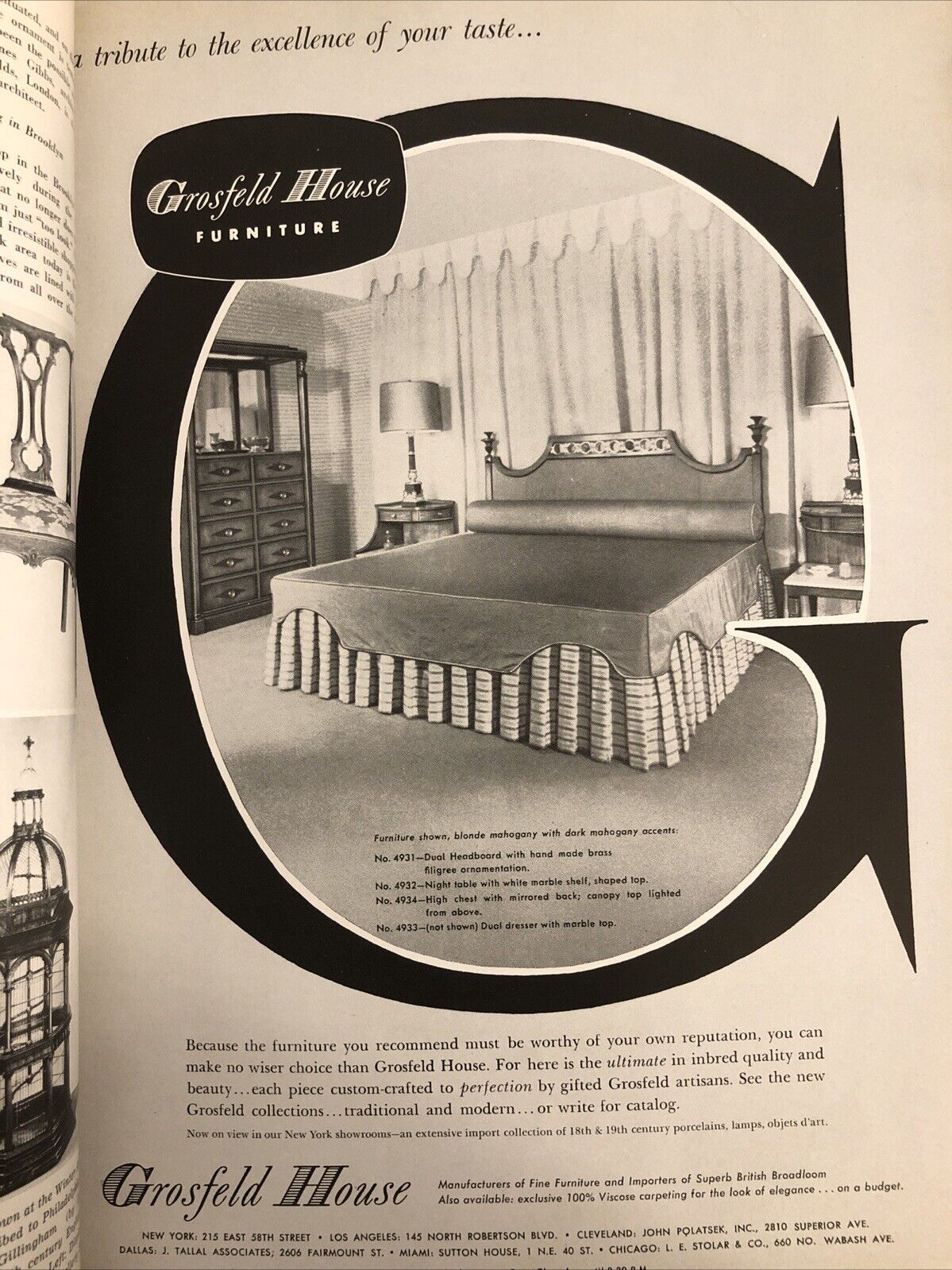 INTERIORS MAGAZINE CONTRACT SERIES 1956 Olga Gueft - Interiors, design