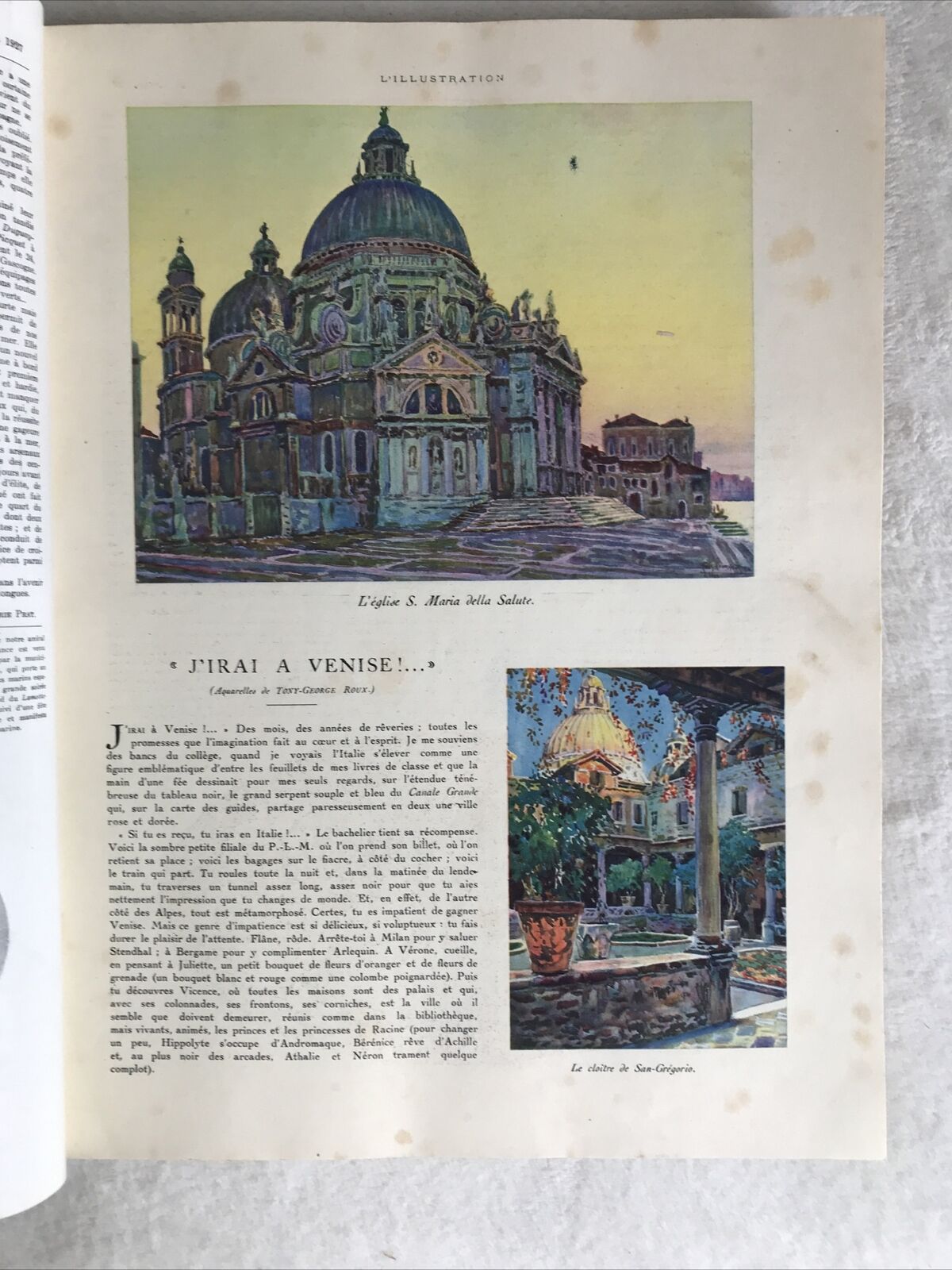 L'ILLUSTRATION TOME CLXIX 1927, R. BASCHET