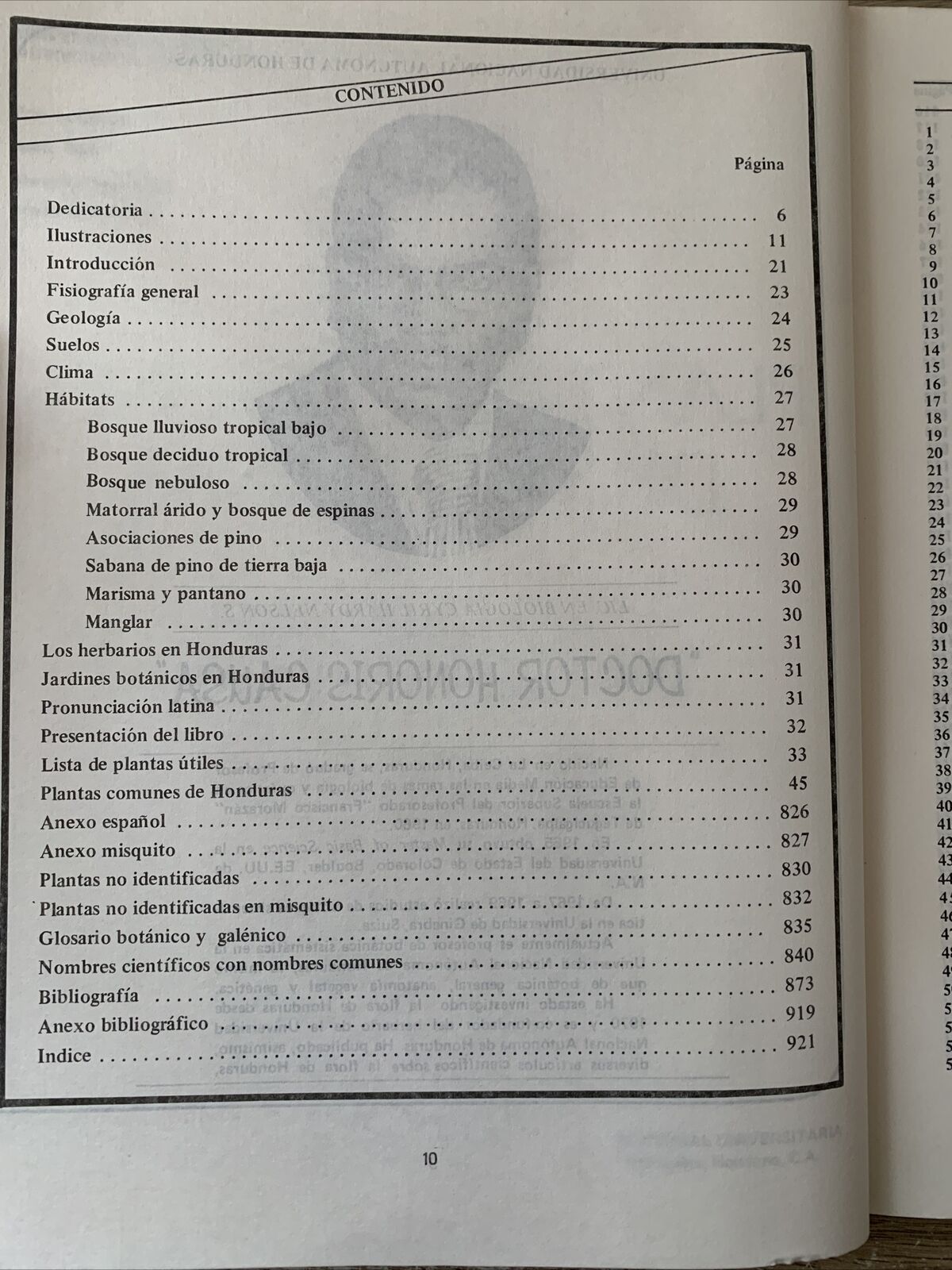 Plantas Comunes de Honduras. Cyril Hardy Nelson. Common Plants of Honduras 1986