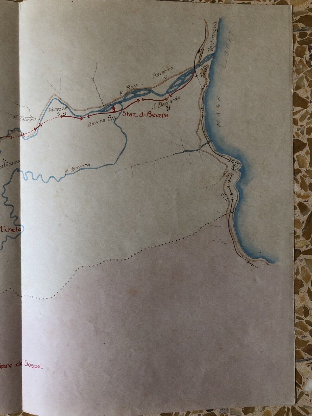 FERROVIE DELLO STATO linea Cuneo Ventimiglia, Vievola, valle della Roja