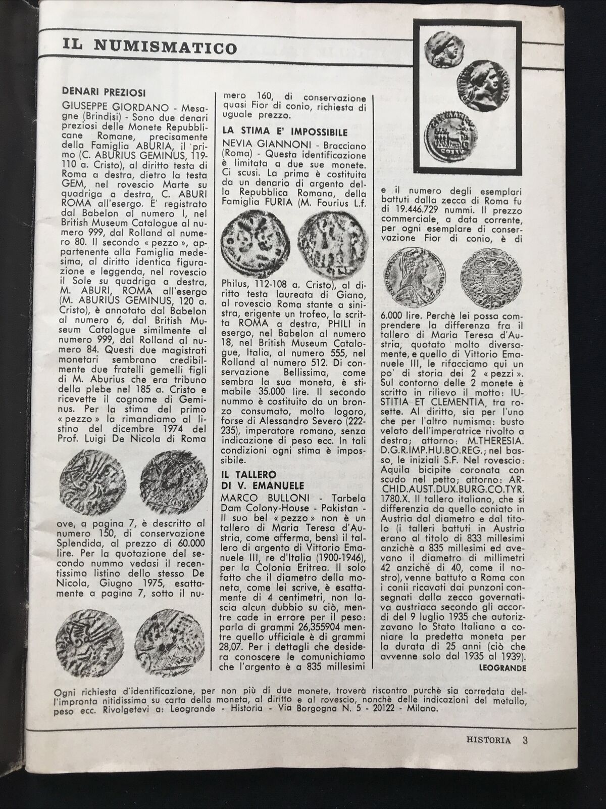 Historia n.221 maggio 1976 - l'aquila della libertà o un rapace sul mondo?