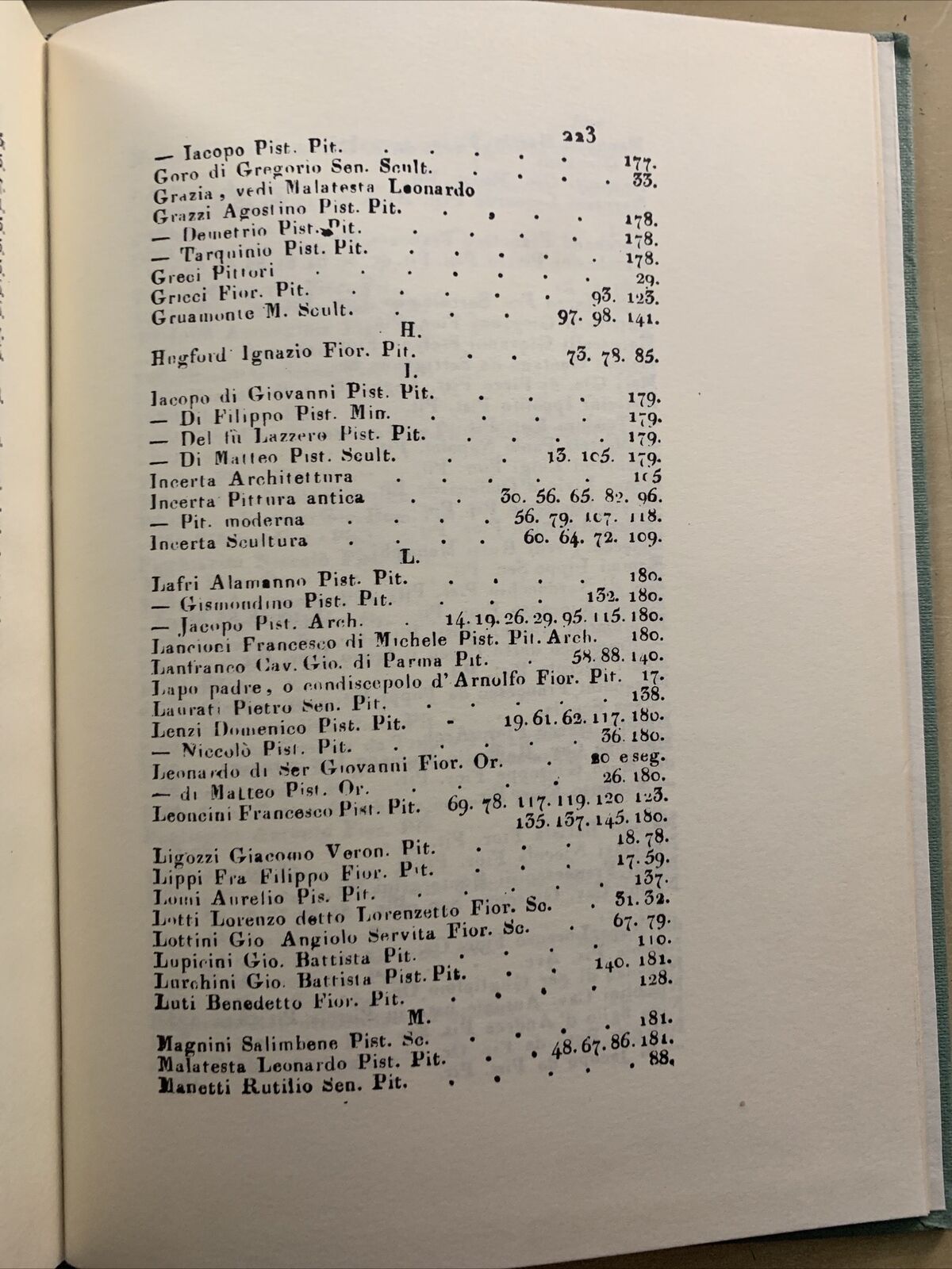 GUIDA DI PISTOIA - FRANCESCO TOLOMEI. ARNALDO FORNI ristampa anastatica 1975