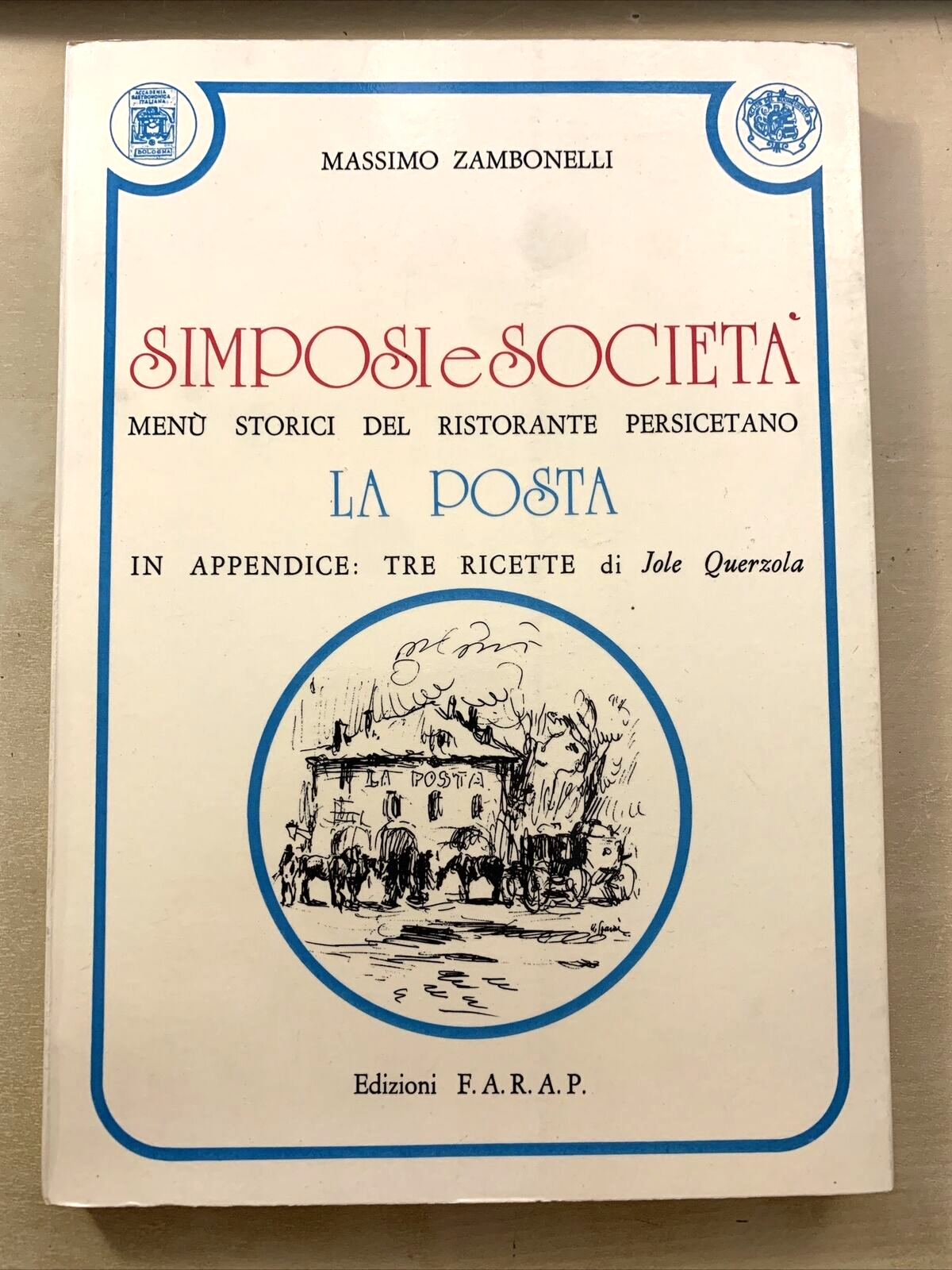 SIMPOSI E SOCIETÀ. Ristorante la Posta. Massimo Zambonelli. FARAP 1975