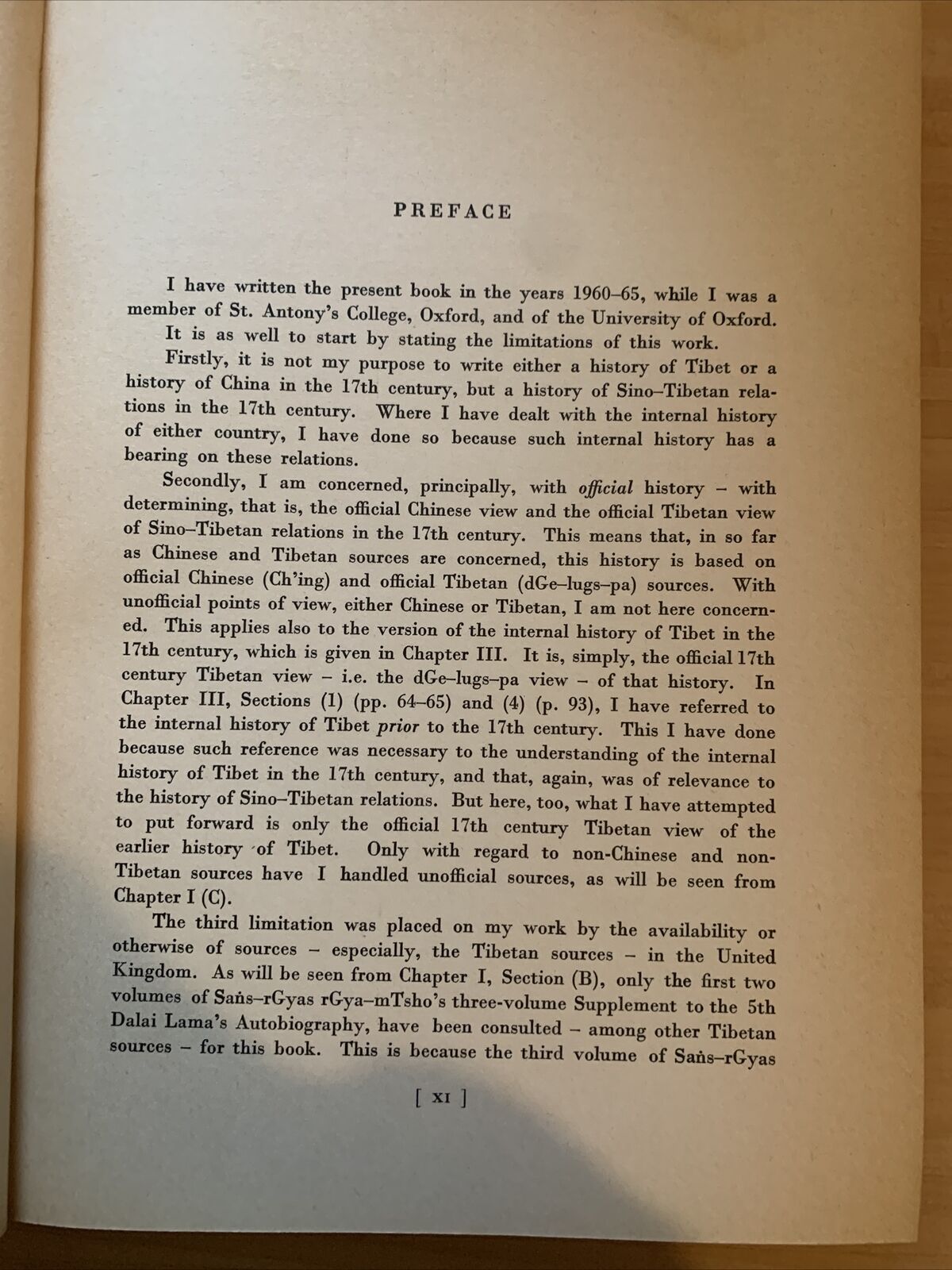 SINO TIBETAN RELATIONS IN THE SEVENTEENTH CENTURY - Zahiruddin Ahmad 1970