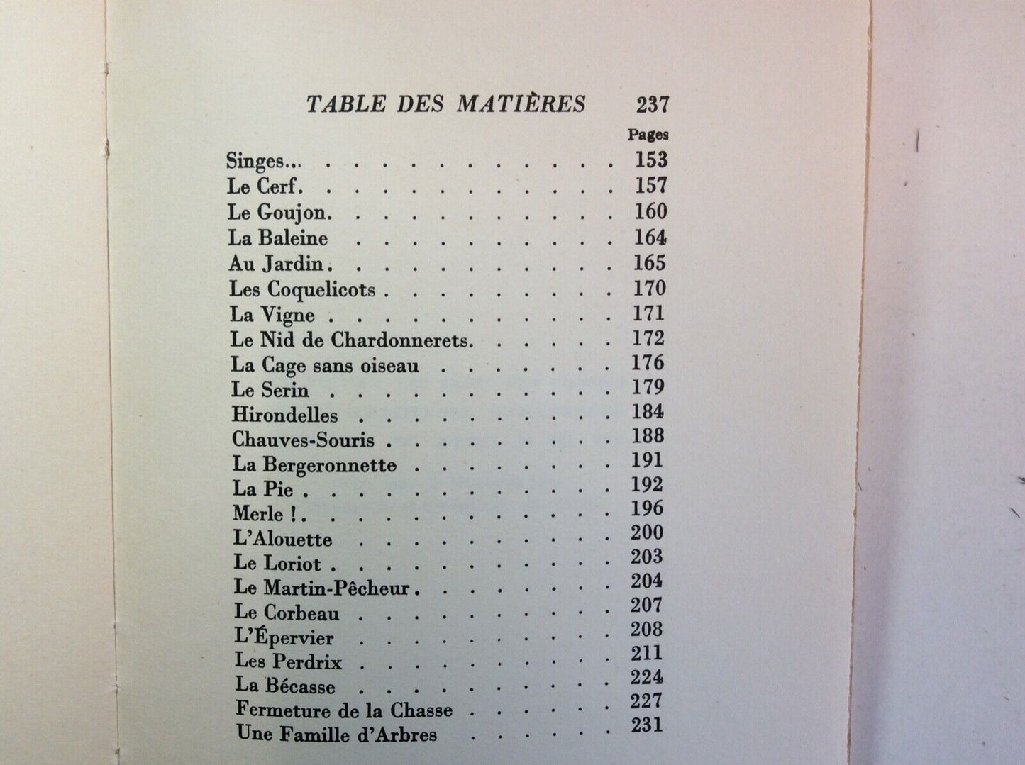 HISTOIRES NATURELLES, JULES RENARD, FLAMMARION, 1954