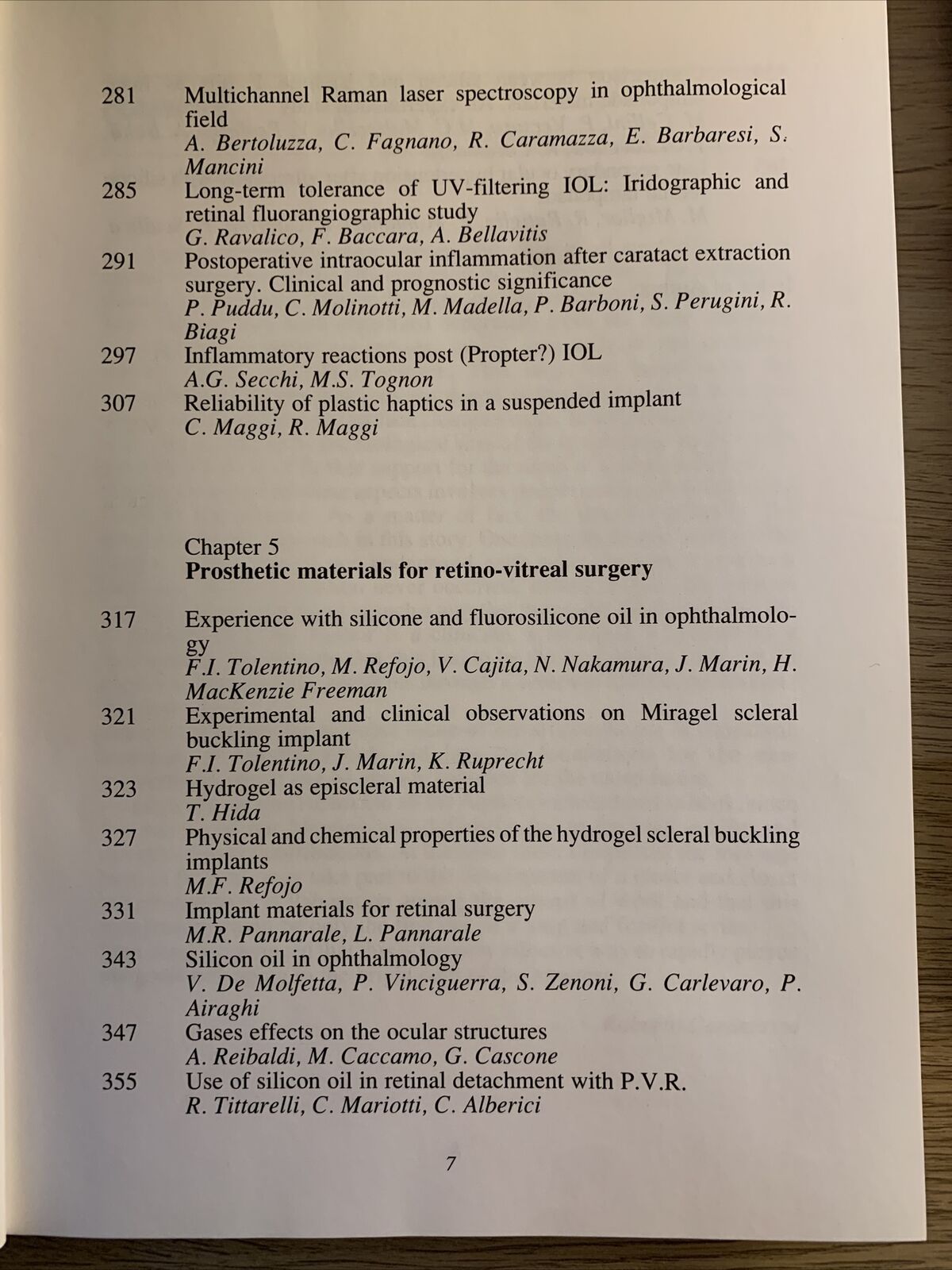 BIOMATERIALS IN OPHTALMOLOGY an interdisciplinary approach. Caramazza, Versura #