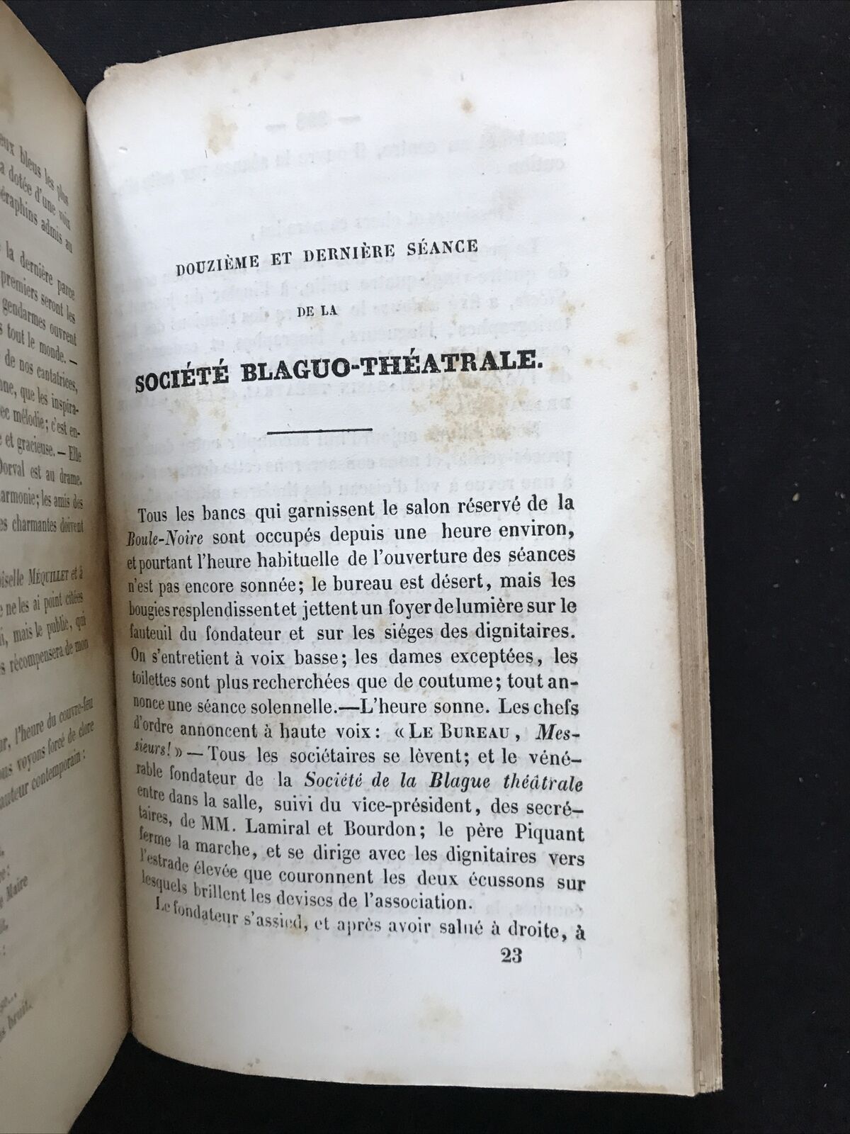 LES MYSTÈRES DES THÉATRES DE PARIS - Chez Marchant Éditeur 1844, Observations!