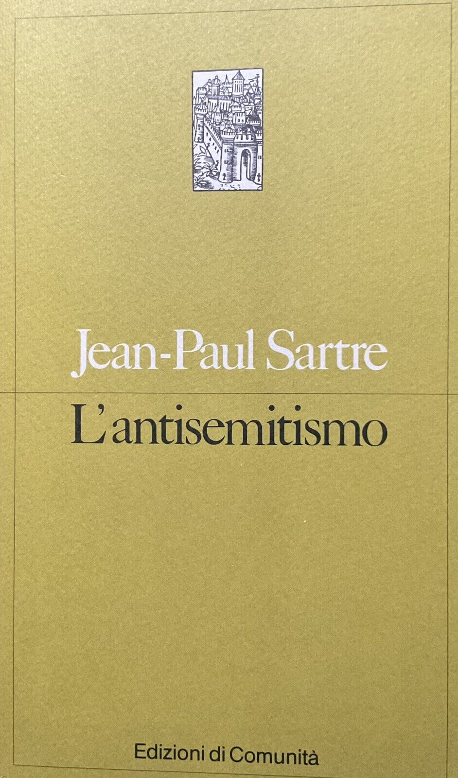 L'antisemitismo - Jean-Paul Sartre, edizioni di comunità