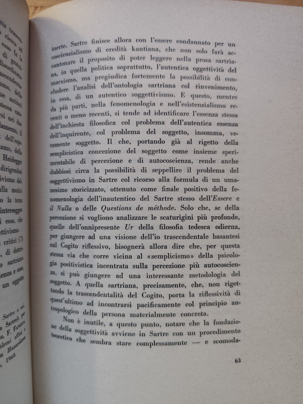 Studi su Sartre, Oreste Borrello. cultura Filosofica Cappelli 1964