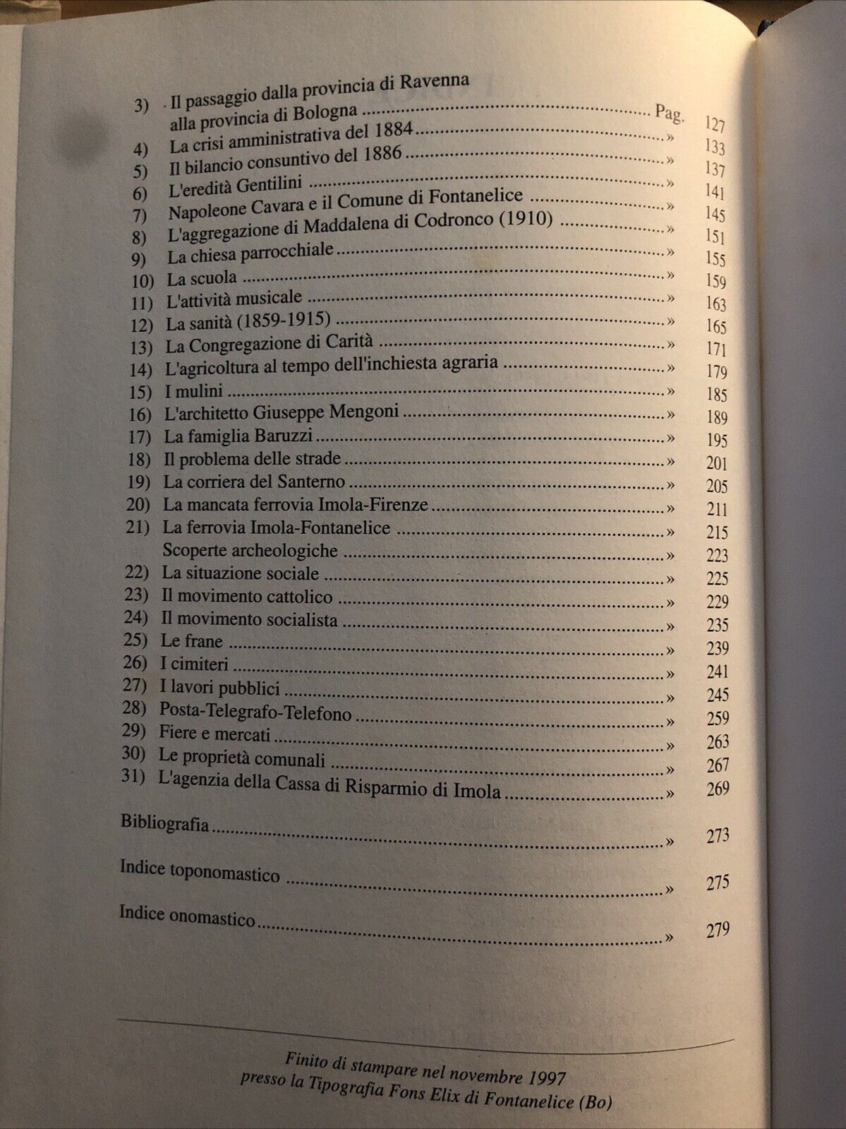 STORIA DI FONTANELICE UN PAESE DELLA VALLATA DEL SANTERNO 1815-1915 Cesare Quint