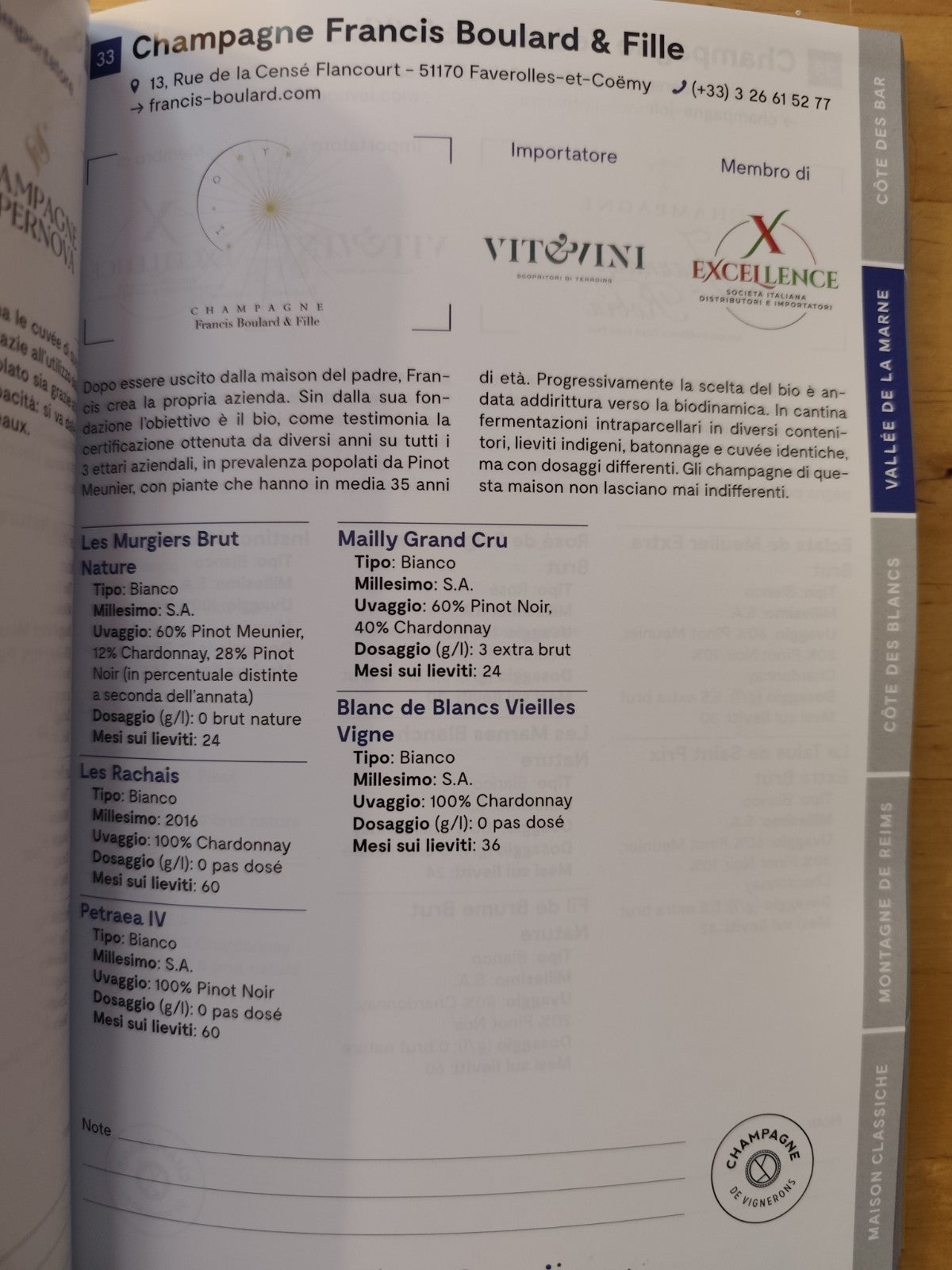 Champagne Experience 2025 Bologna, Catalogo ufficiale