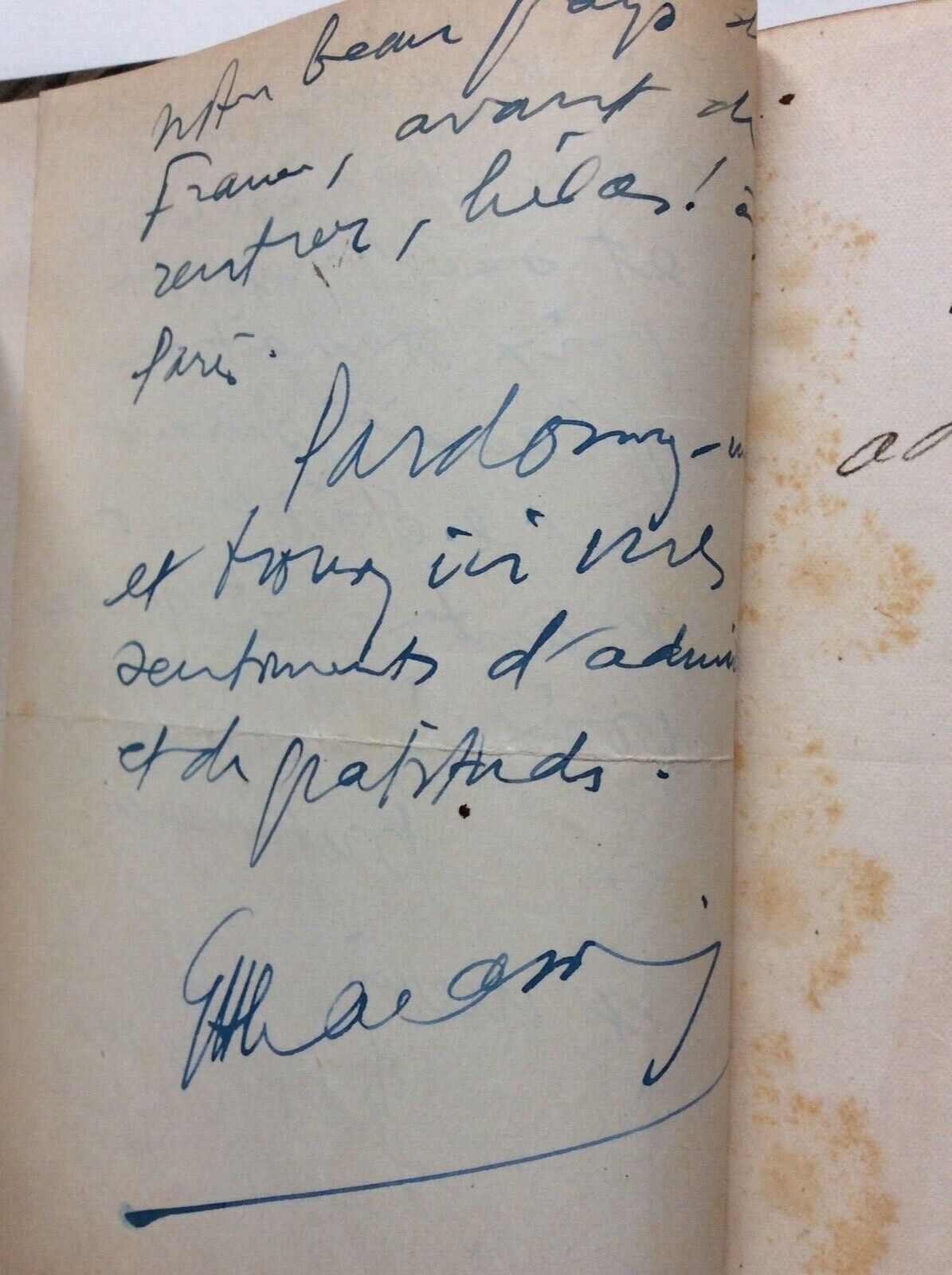 ROLAND. GEORGES LACASSIE. 1923. Autografato e dedica a Jacques Berlioz + lettera