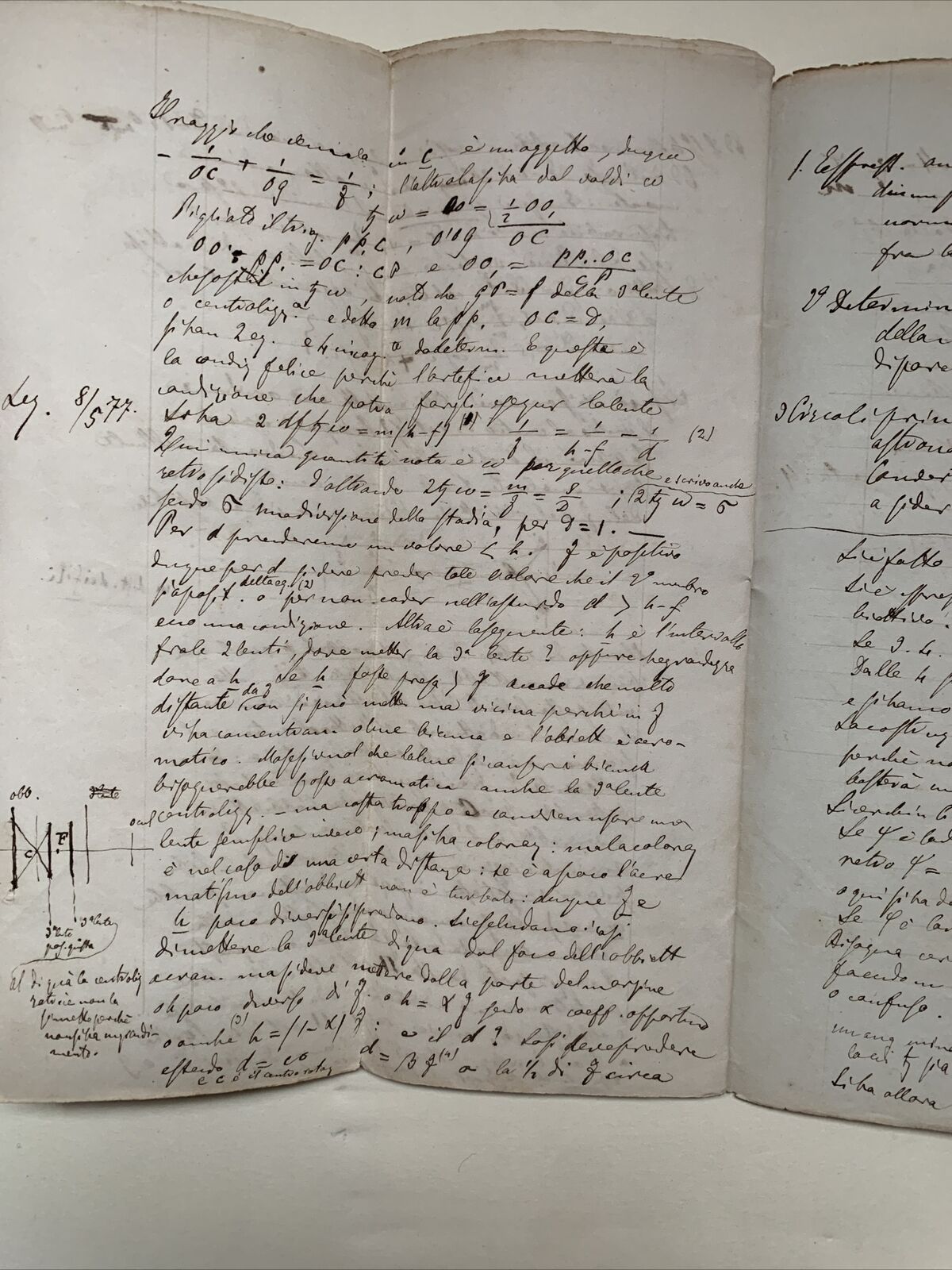 GOBBI BELCREDI Università Pavia 1876, Appunti di suo studente GEODESIA TEORETICA