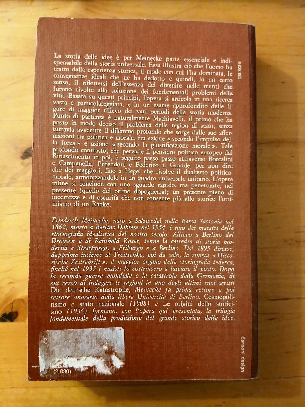 L'idea della ragion di Stato nella storia moderna - Friedrich Meinecke, Sansoni