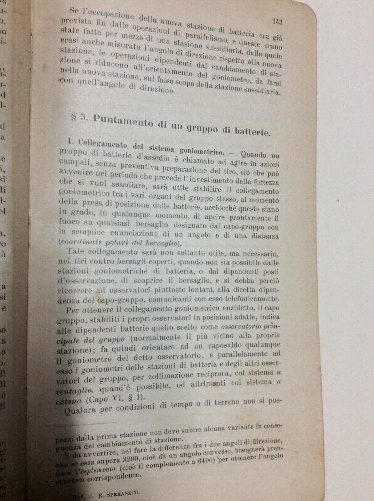 TIRO TEORICO PRATICO ARTIGLIERIE DI MEDIO CALIBRO -SPERANZINI-Artiglieria Accade