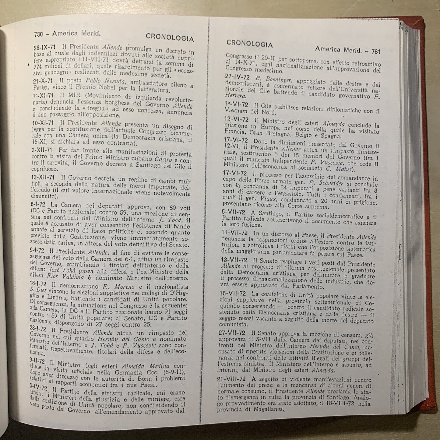 CRONOLOGIA DEGLI AVVENIMENTI POLITICI ANNI '70 (DAL 1970 AL 1980) - 3 VOLUMI #