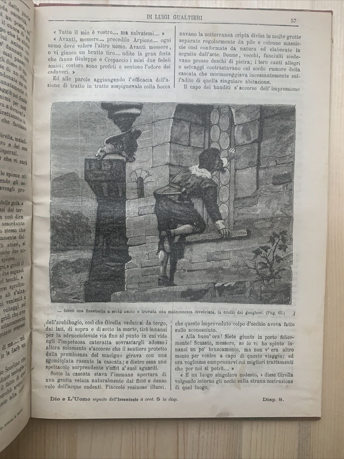 DIO E L'UOMO - Luigi Gualtieri, Ferdinando Garbini Editore 1882 #