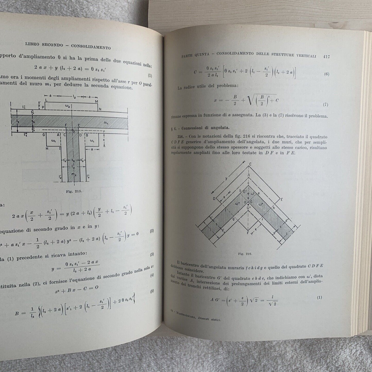 DISSESTI STATICI DELLE STRUTTURE EDILIZIE - Sisto Mastrodicasa, Hoepli 1974 #