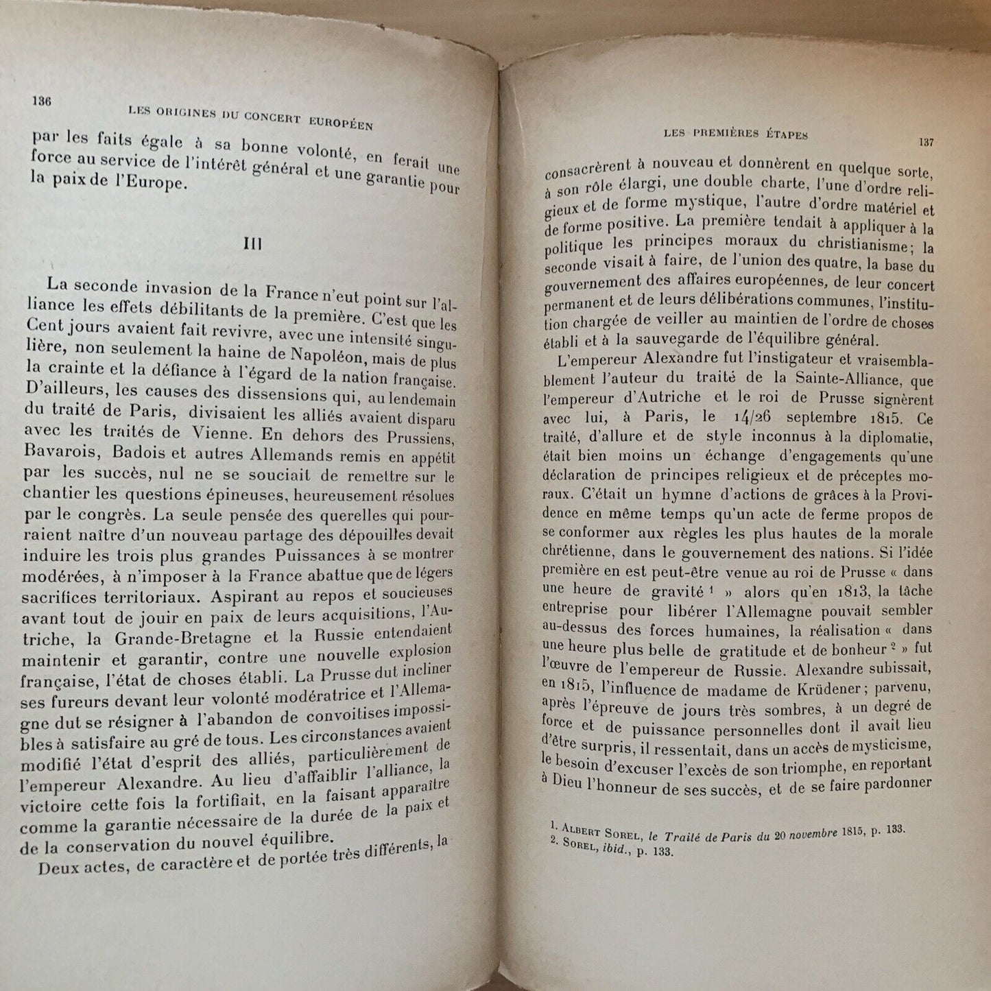 Le principe d'équilibre et le concert Européen - Charles Dupuis. Perrin 1909