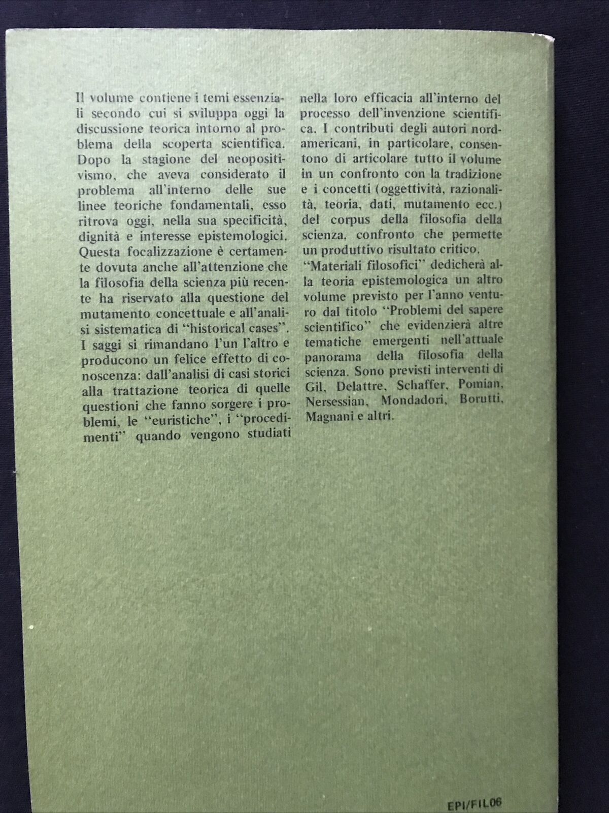 EPISTEMOLOGIE DELL'INVENZIONE, R.J. Blackwell, Franco Angeli, filosofici 10 #