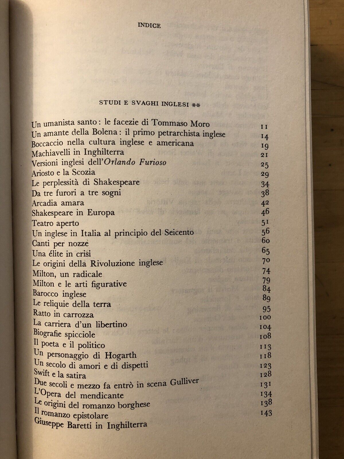 Studi e svaghi inglesi, Mario Praz - Garzanti. volume 2. 1983
