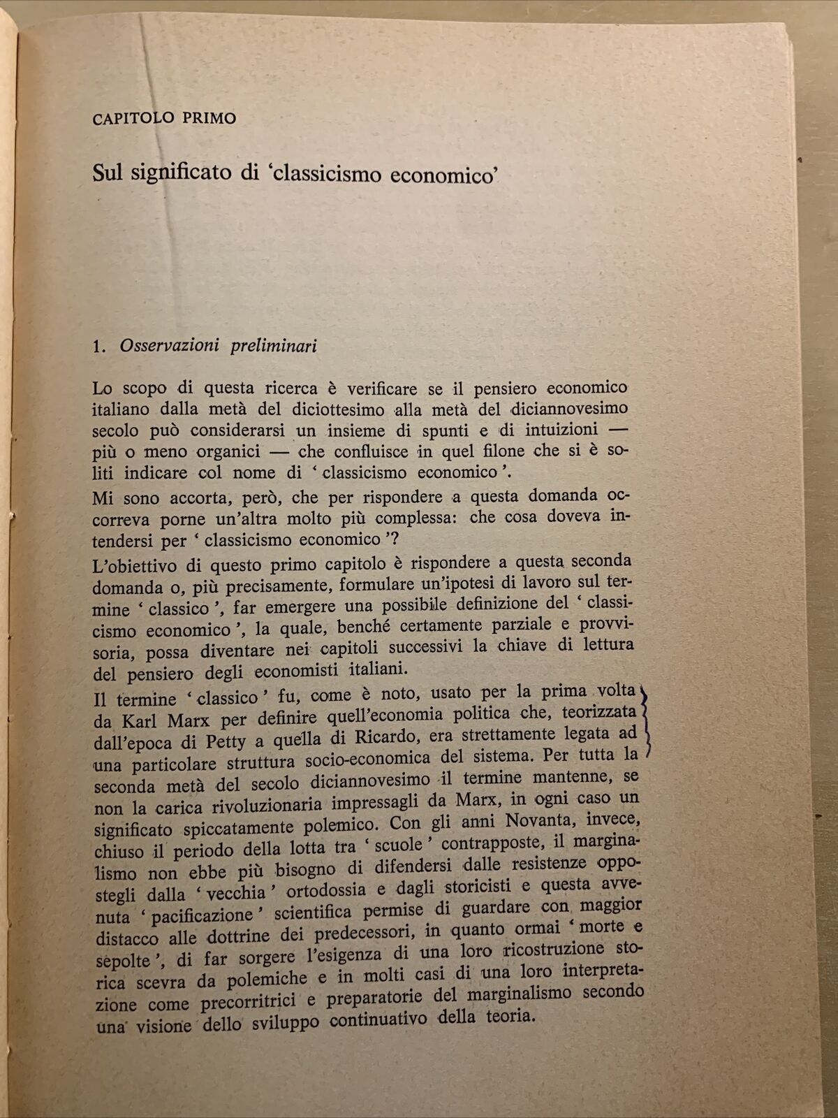 Il pensiero economico classico in Italia 1750-1860. Daniela Parisi Acquaviva